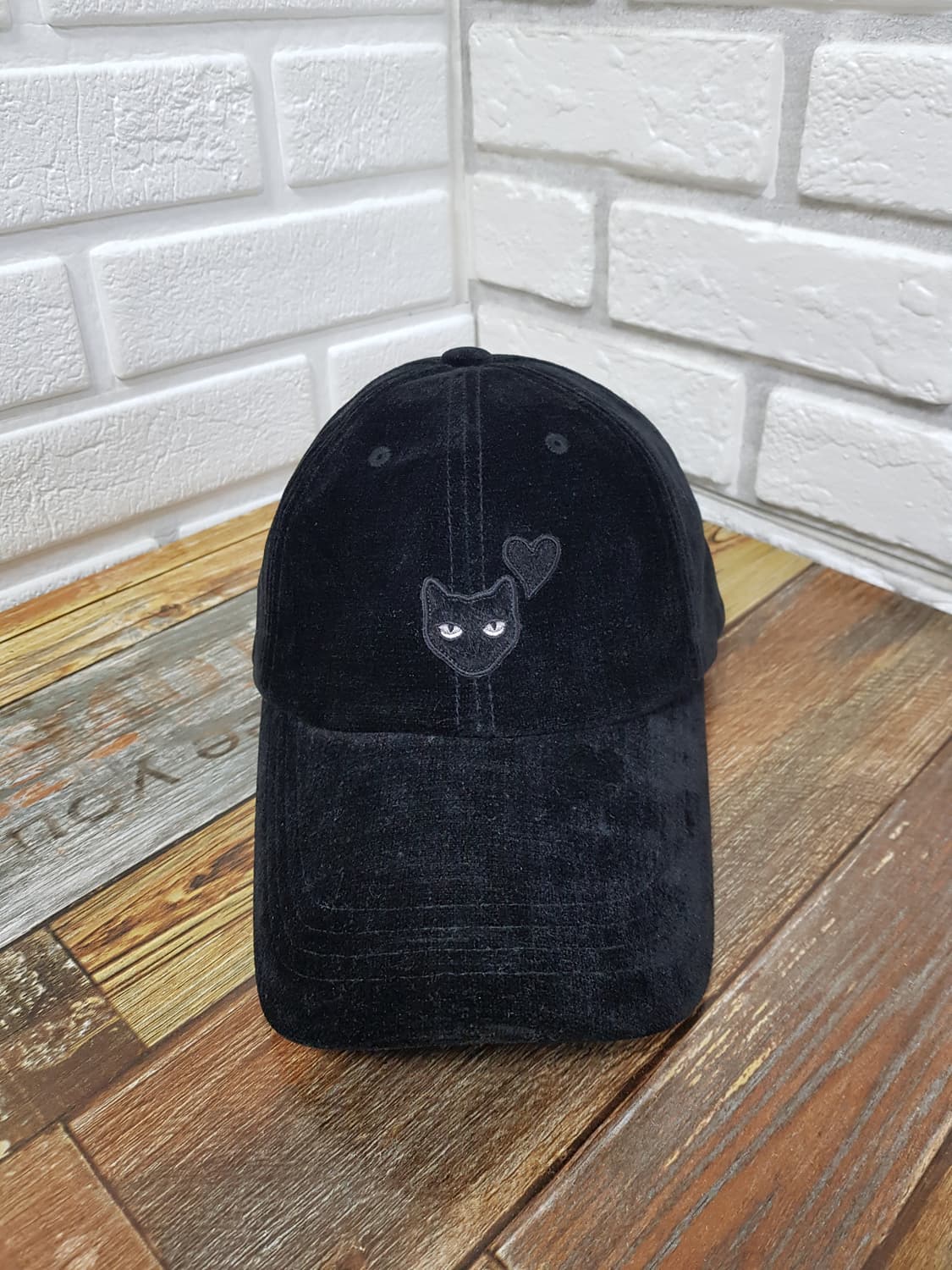 [24ss/정품] 지제로 러브펜서 벨벳 볼캡 블랙 상품이미지3