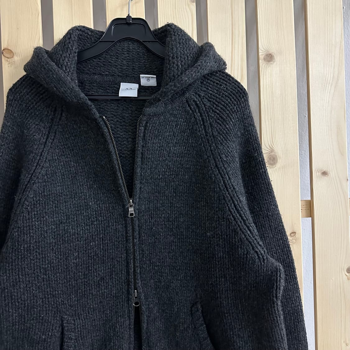 (L) 알마니 익스체인지 차콜 투웨이 후드집업 상품이미지6