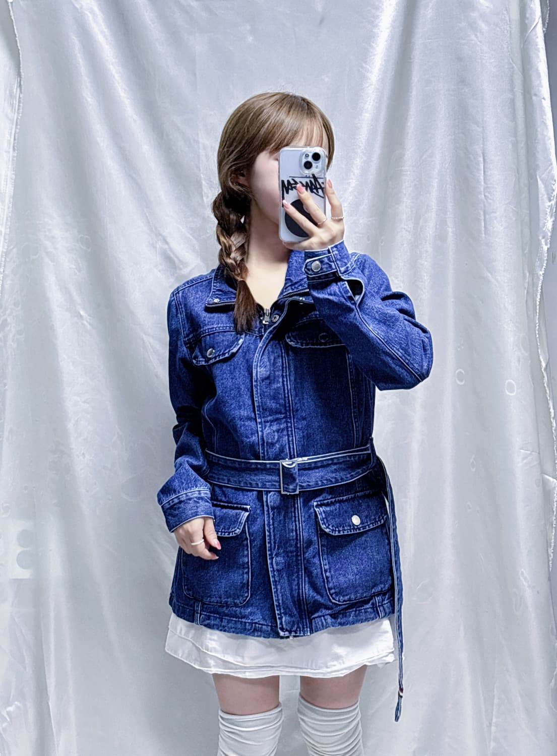 타미힐피거 데님 벨티드 자켓  상품이미지1