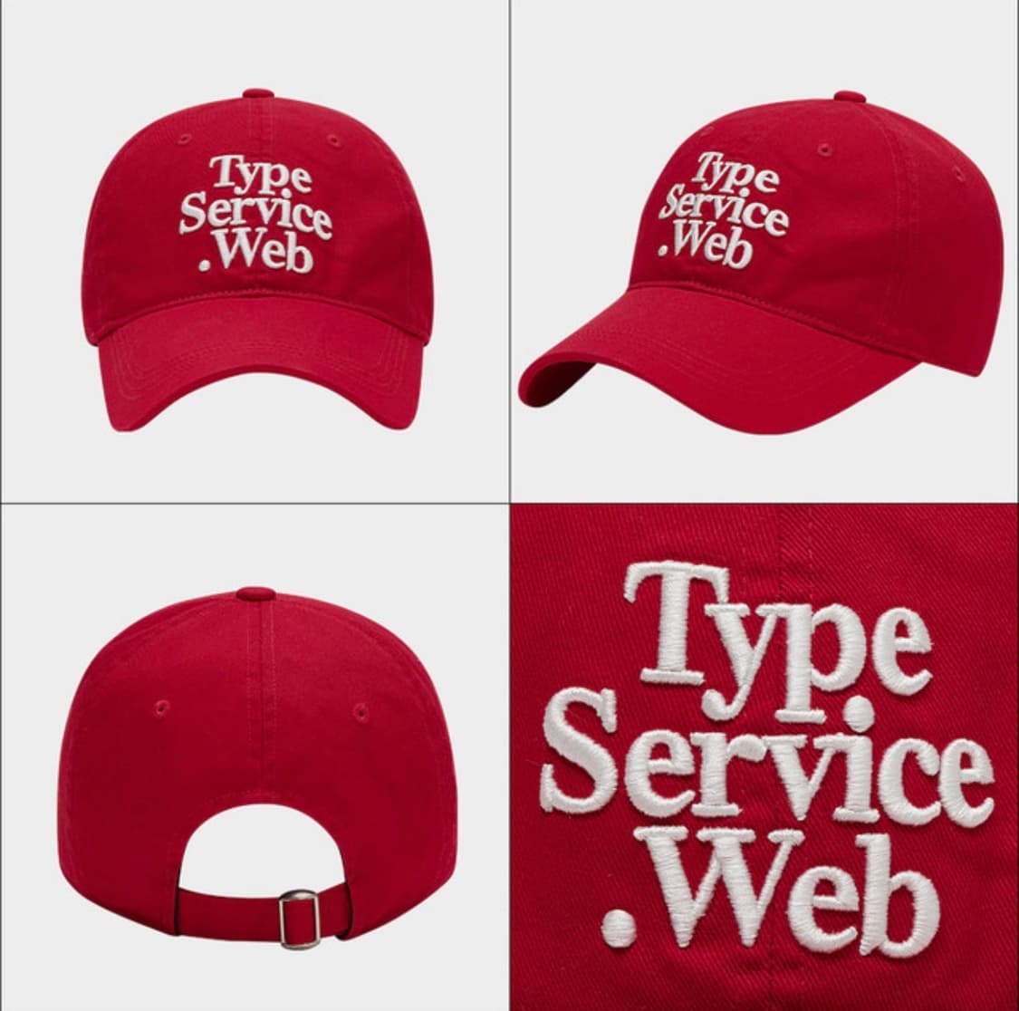 TYPESERCICE web cap red  상품이미지1