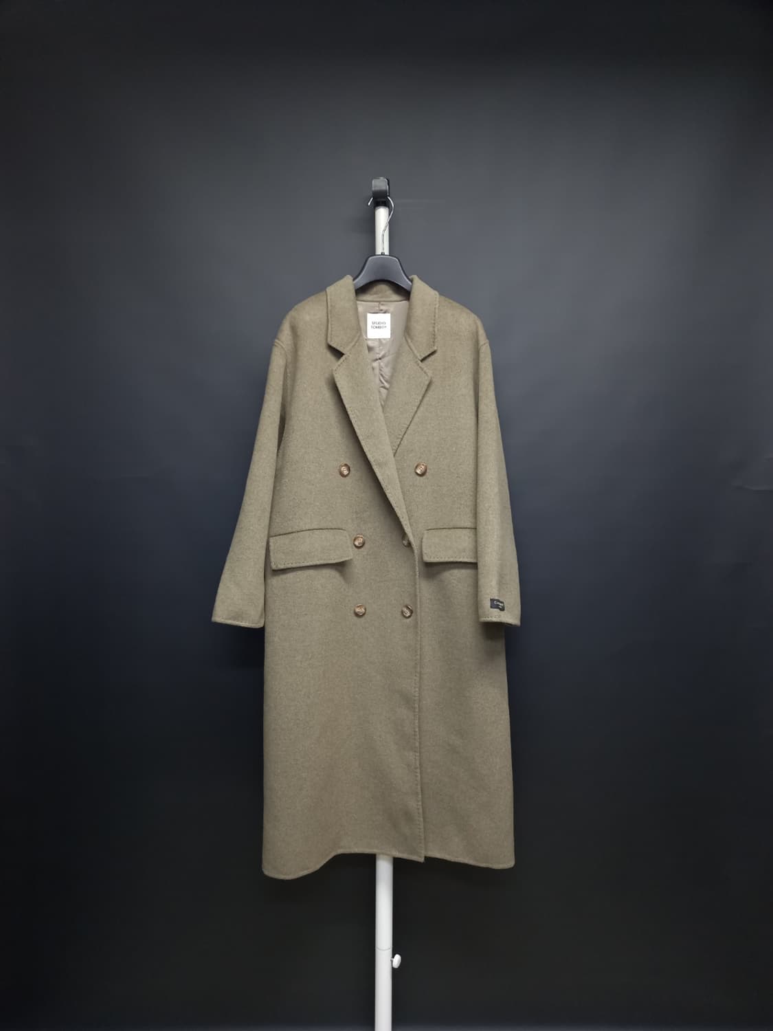 톰보이 추동 캐시미어블랜 맥시 롱 코트 F 44-77 상품이미지1