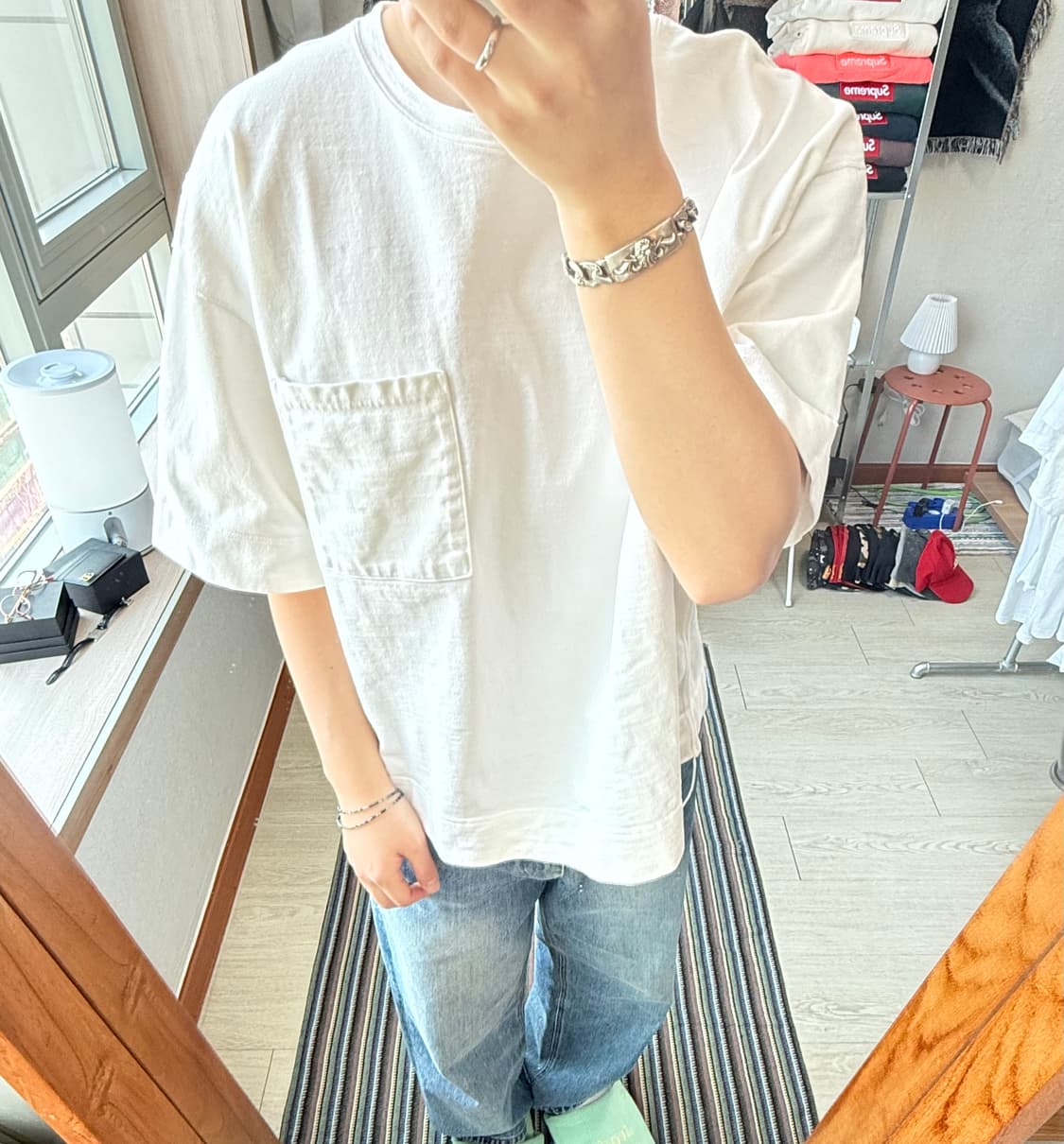 캐피탈 헤비 코튼 반팔 티셔츠 상품이미지1