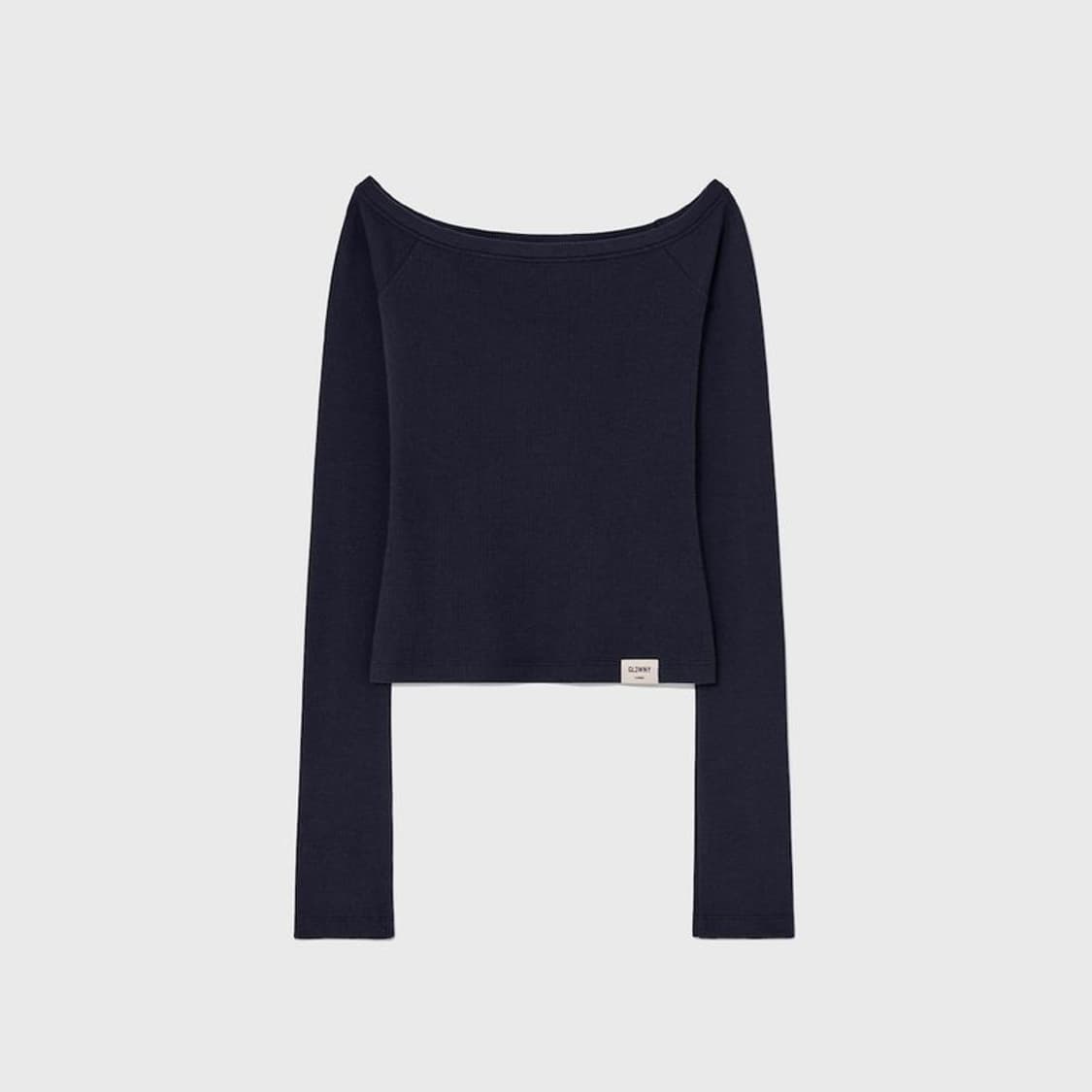 글로니 오프숄더 롱 슬리브 네이비 G OFF SHOULDER 상품이미지3