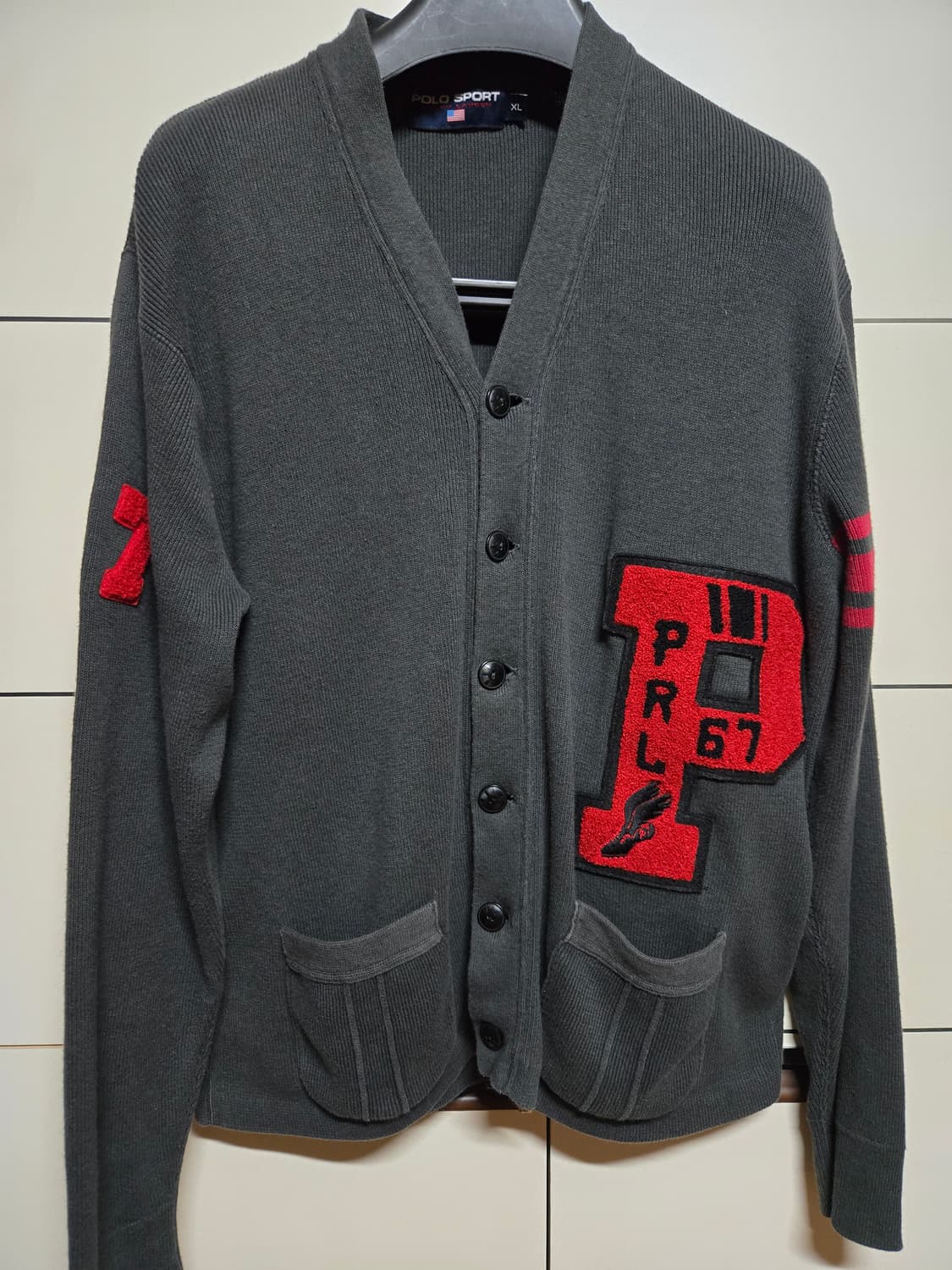 폴로 랄프로렌 스포츠 P패치 가디건 상품이미지1