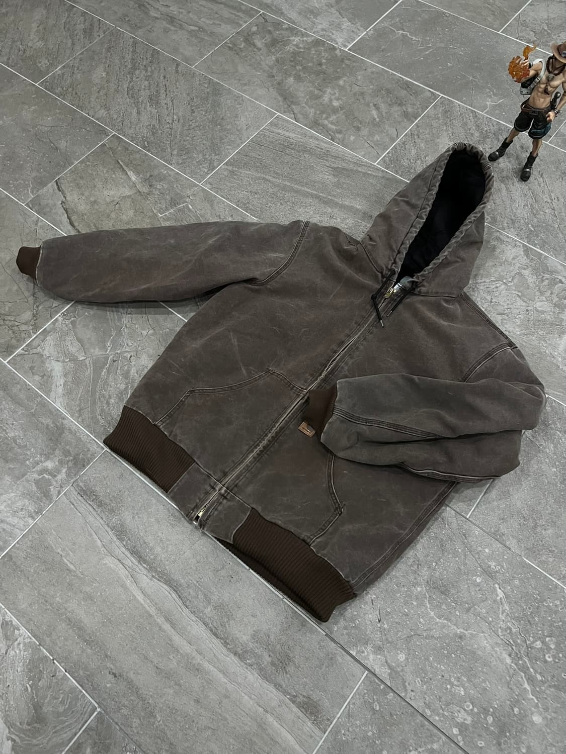 (M) 칼하트 덕 액티브 후드자켓 J130 CHT 체스트넛 상품이미지8