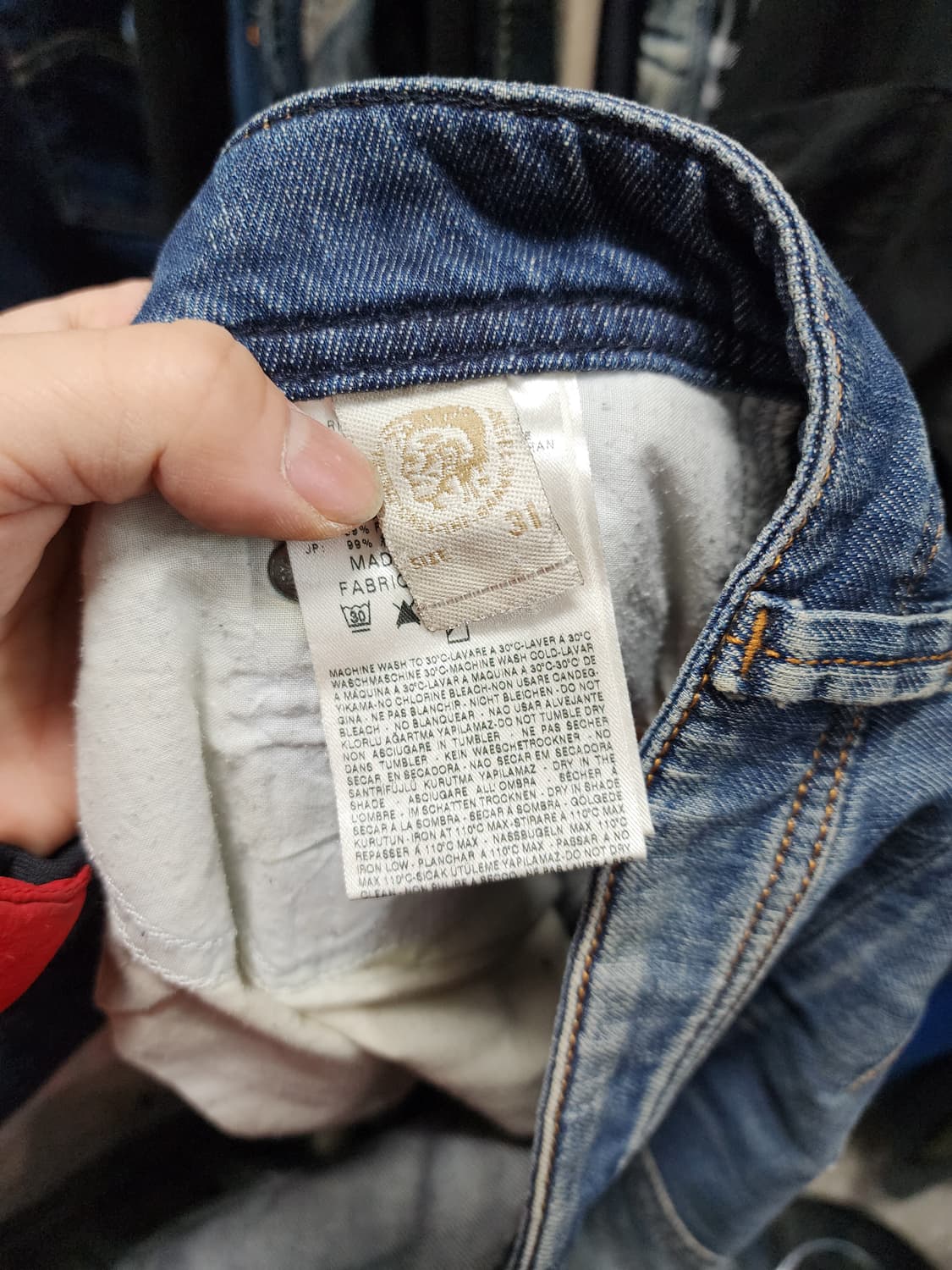 디젤 빈티지 DARRON 워싱 데님 청바지 상품이미지7