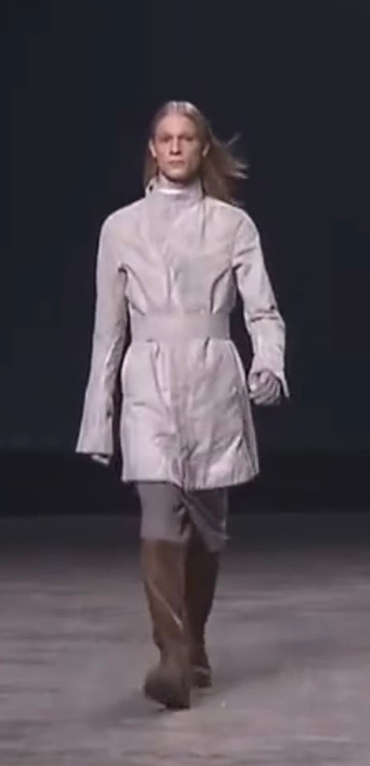 릭오웬스 11fw 화이트 코트 상품이미지1