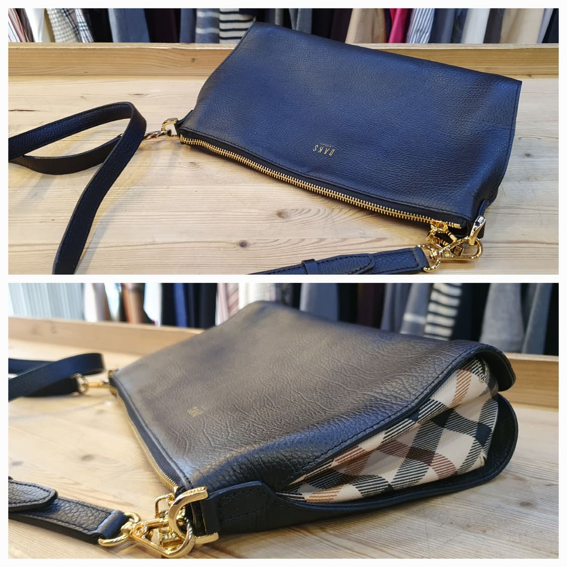 닥스 체크트리밍 크로스백 상품이미지2