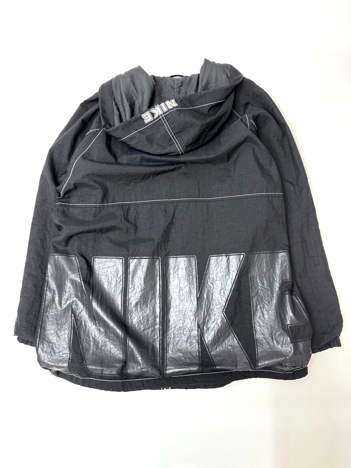 NIKE 90s 나이키 실버 태그 블랙 나일론 재킷 상품이미지4