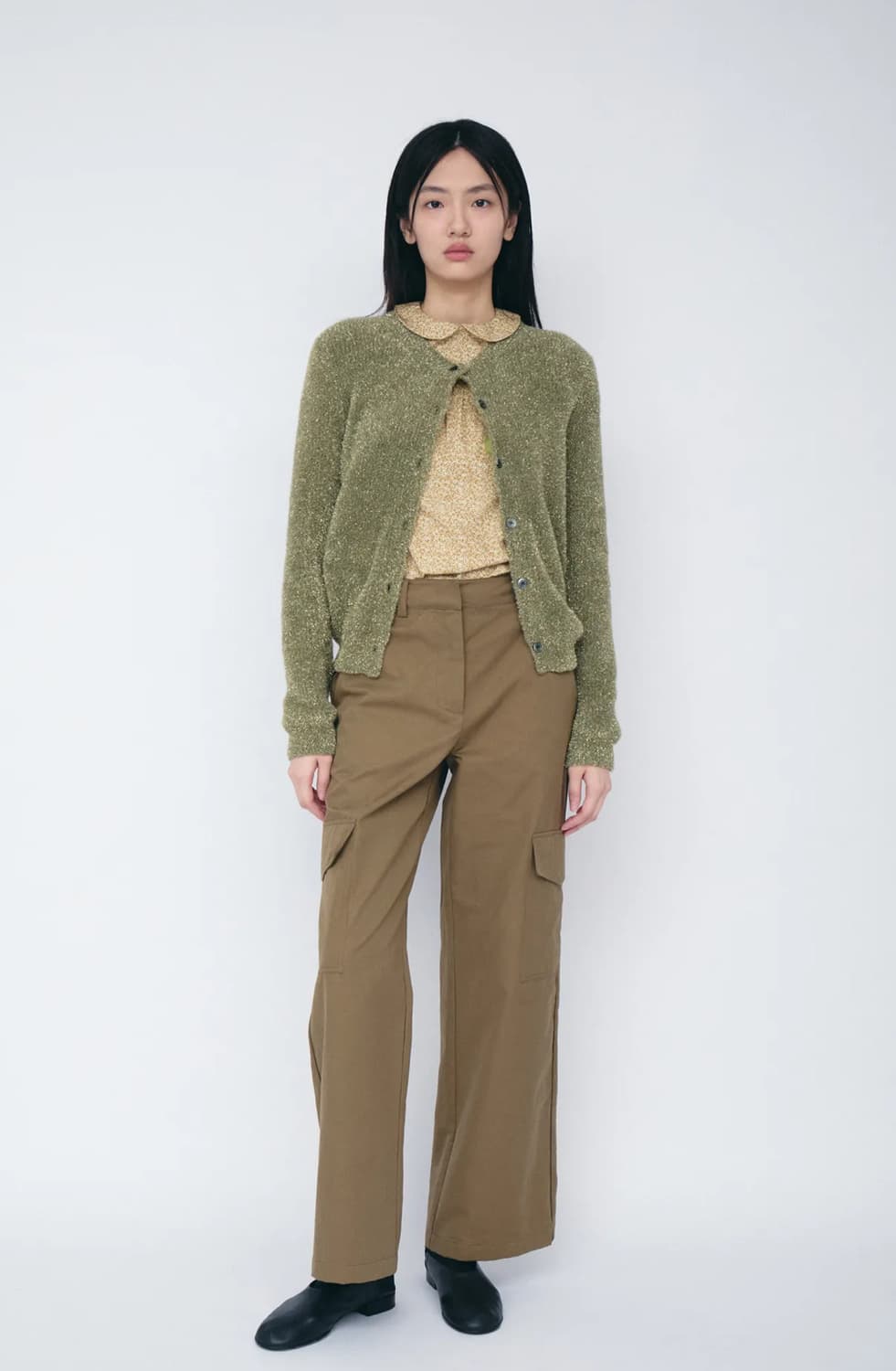 코스모스 TINSEL BUTTON CARDIGAN 상품이미지3