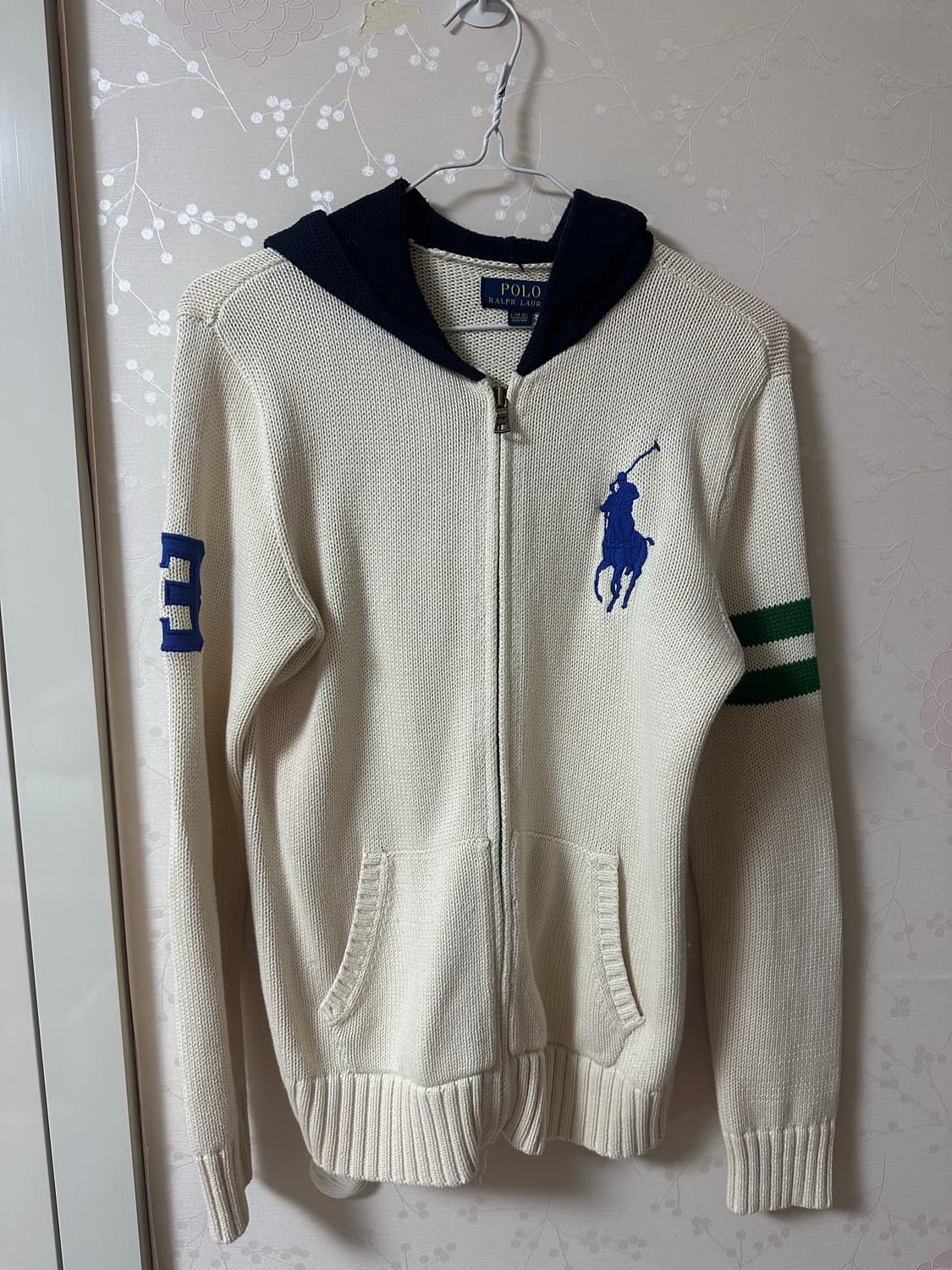 폴로 니트 후드집업 상품이미지1