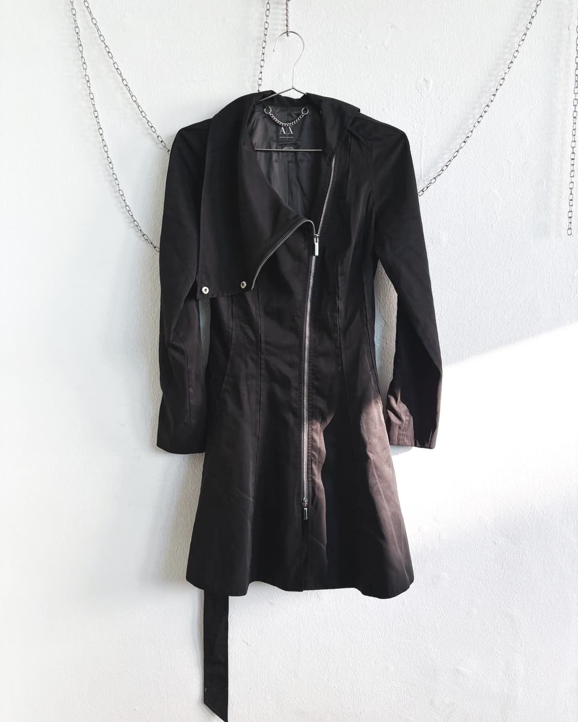 a/x 아르마니 사선지퍼 하이넥 코트 상품이미지6