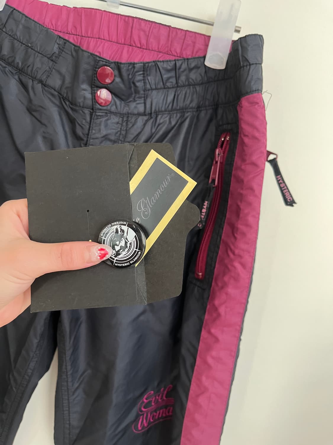 히스테릭 글래머 아카이브 나일론 트랙 팬츠 스트링 조거 팬츠 스포츠 상품이미지2