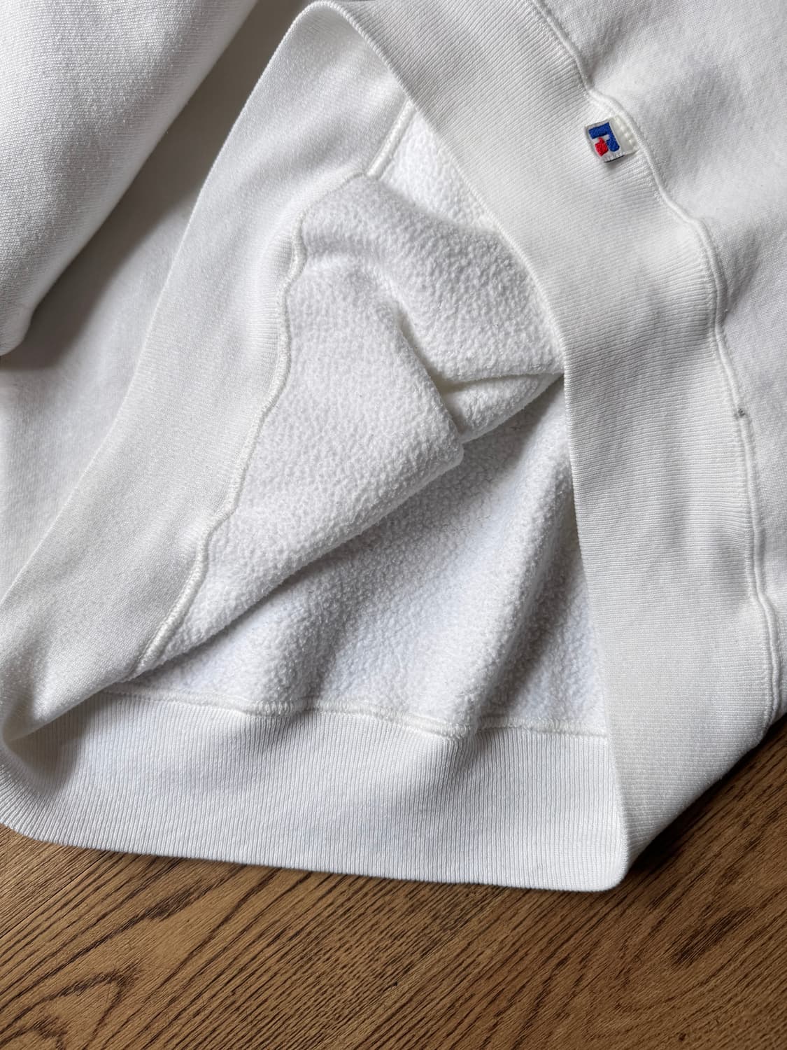 [L]러셀 Made in USA 화이트 플레인 스웻셔츠 상품이미지5