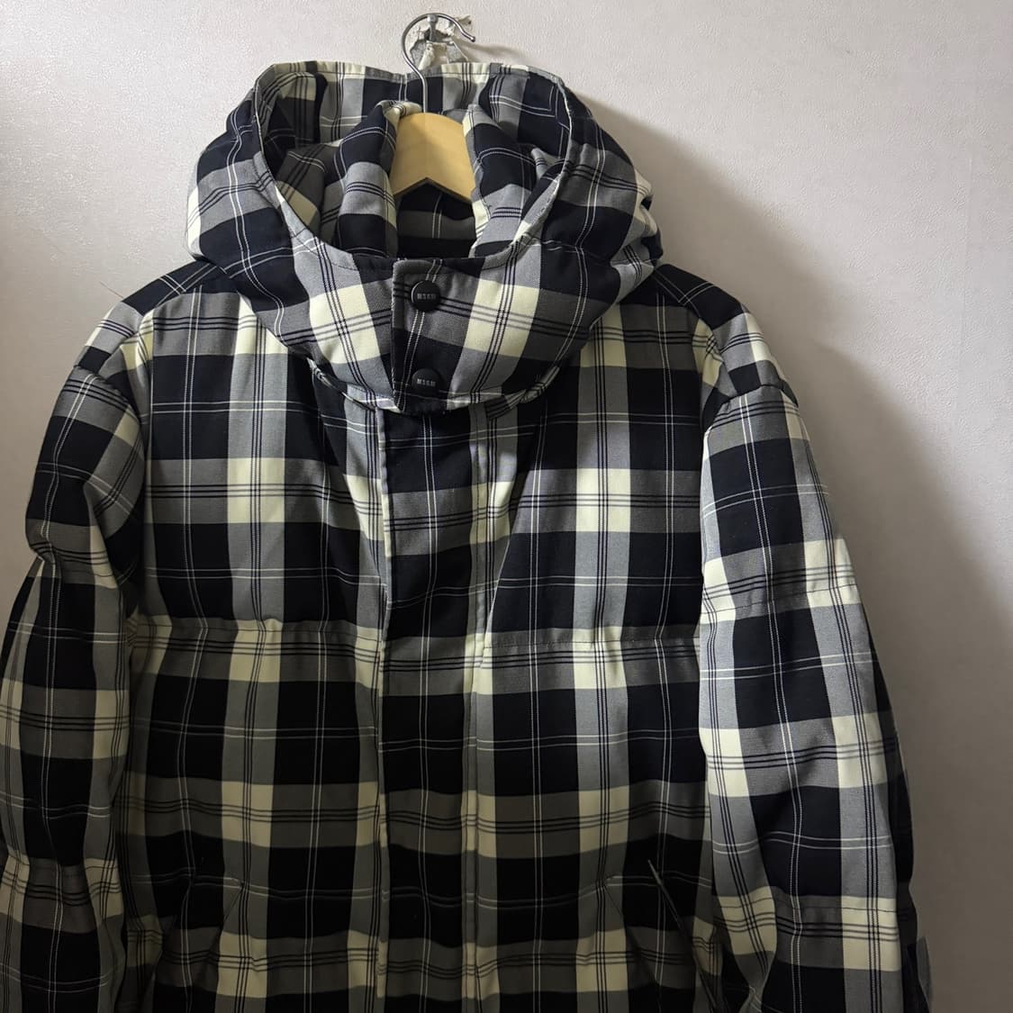 MSGM 남성 체크패턴 다운패딩점퍼 52(남성 105정도) 상품이미지2
