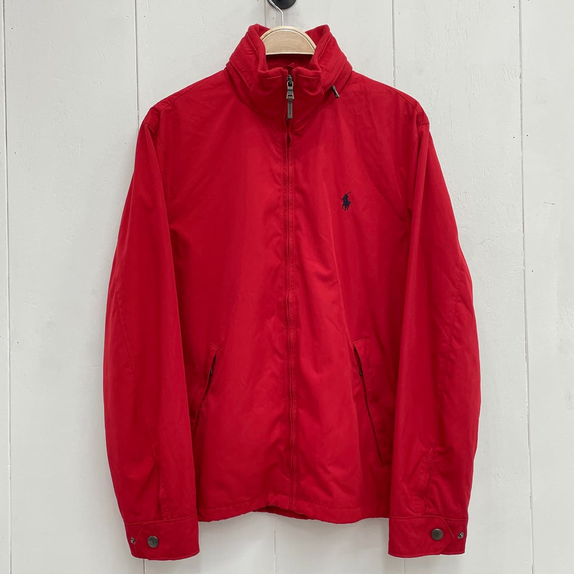 폴로 랄프로렌 레드 후드 집업 자켓 상품이미지8