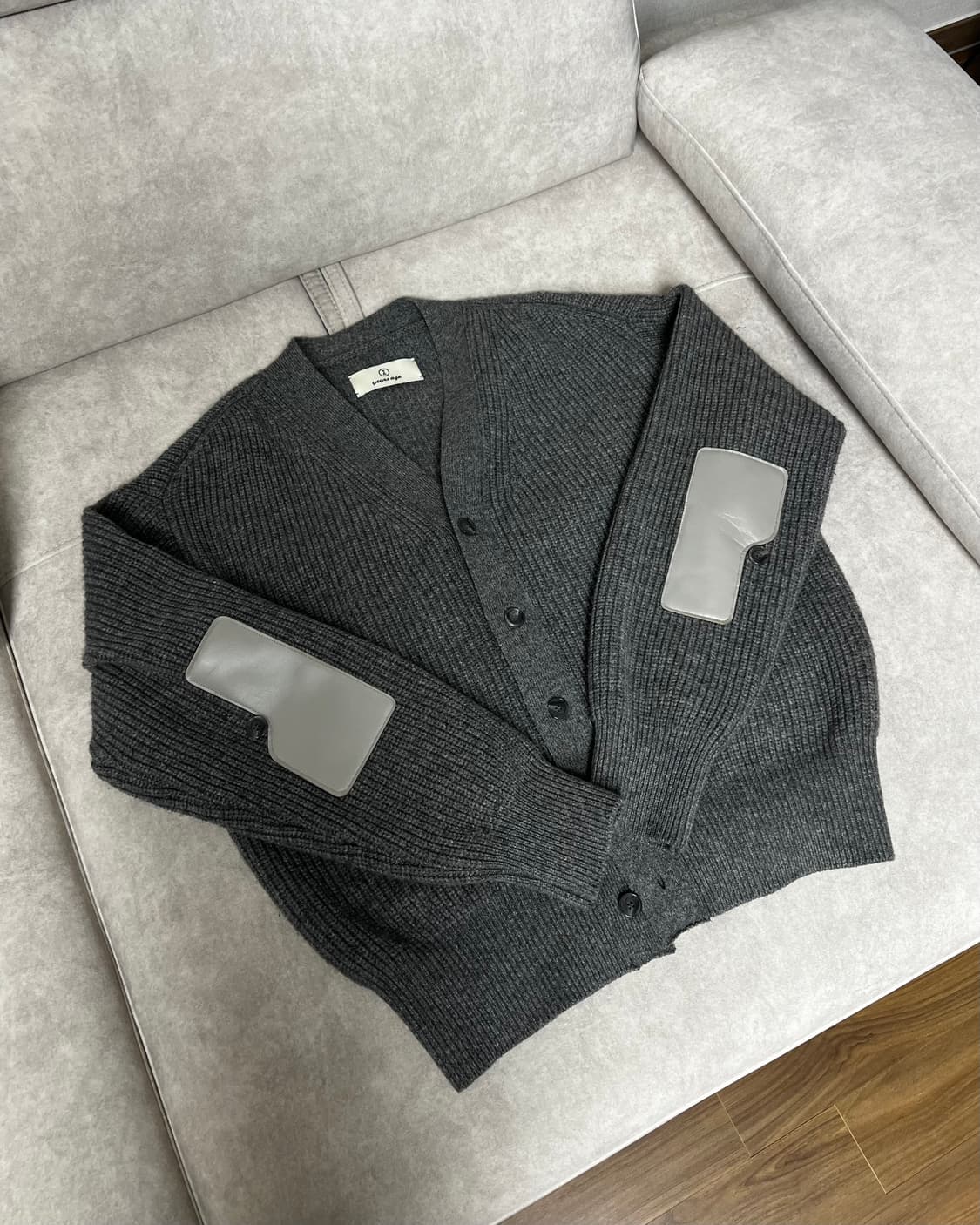 이얼즈어고 로버 울 가디건 멜란지 그레이 상품이미지1