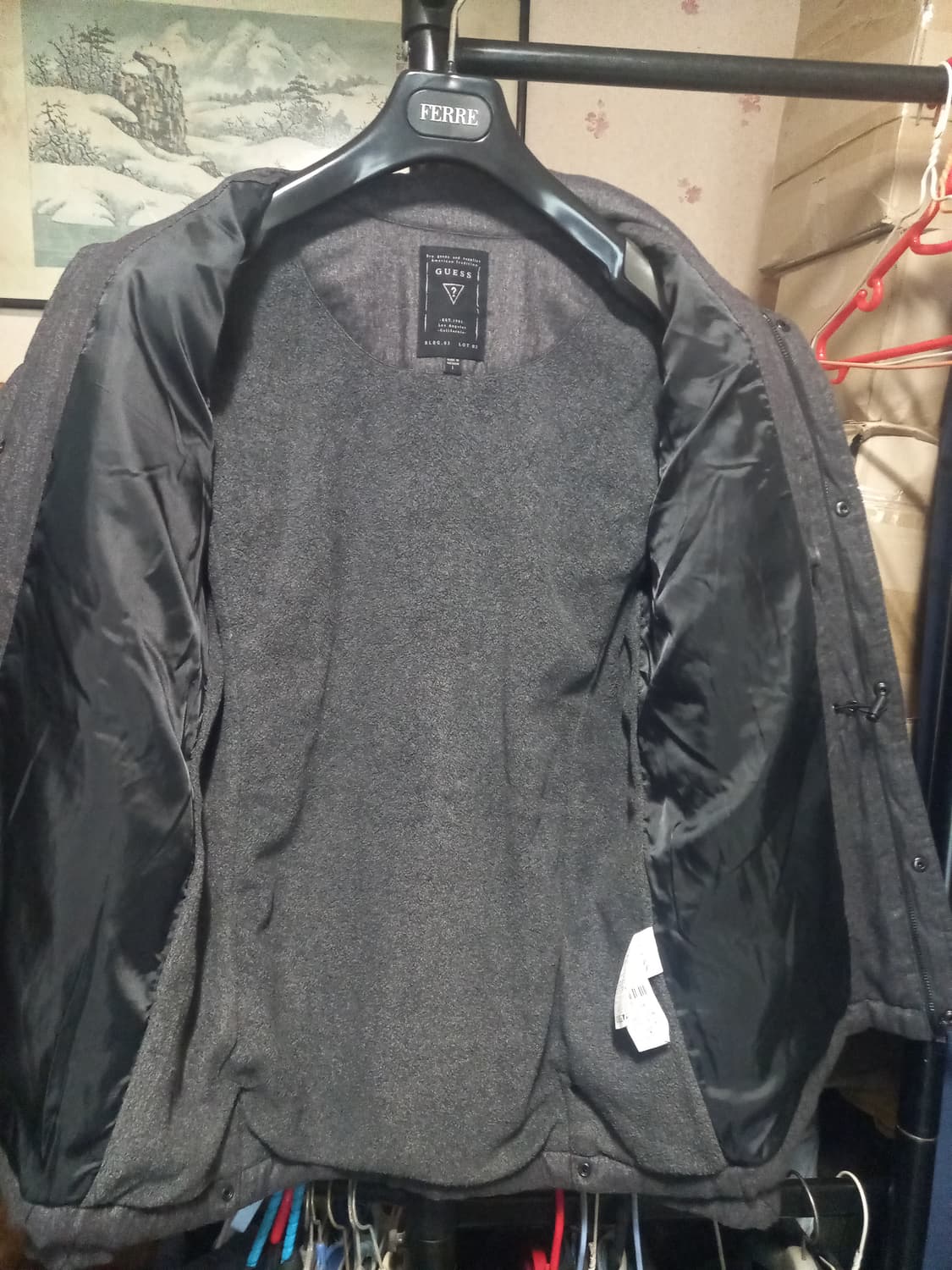 [게스]퀄팅 자켓 L(100)사이즈 그레이컬러  상품이미지8