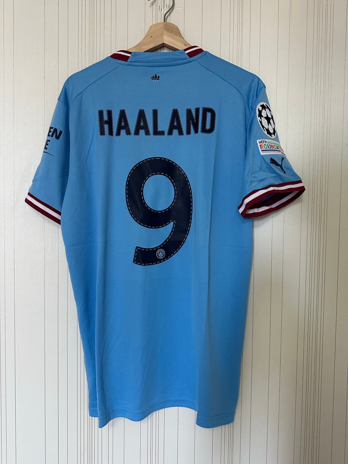 22-23 맨체스터시티 홈 홀란드 챔스 풀마킹 3XL 맨시티 유니폼 상품이미지3