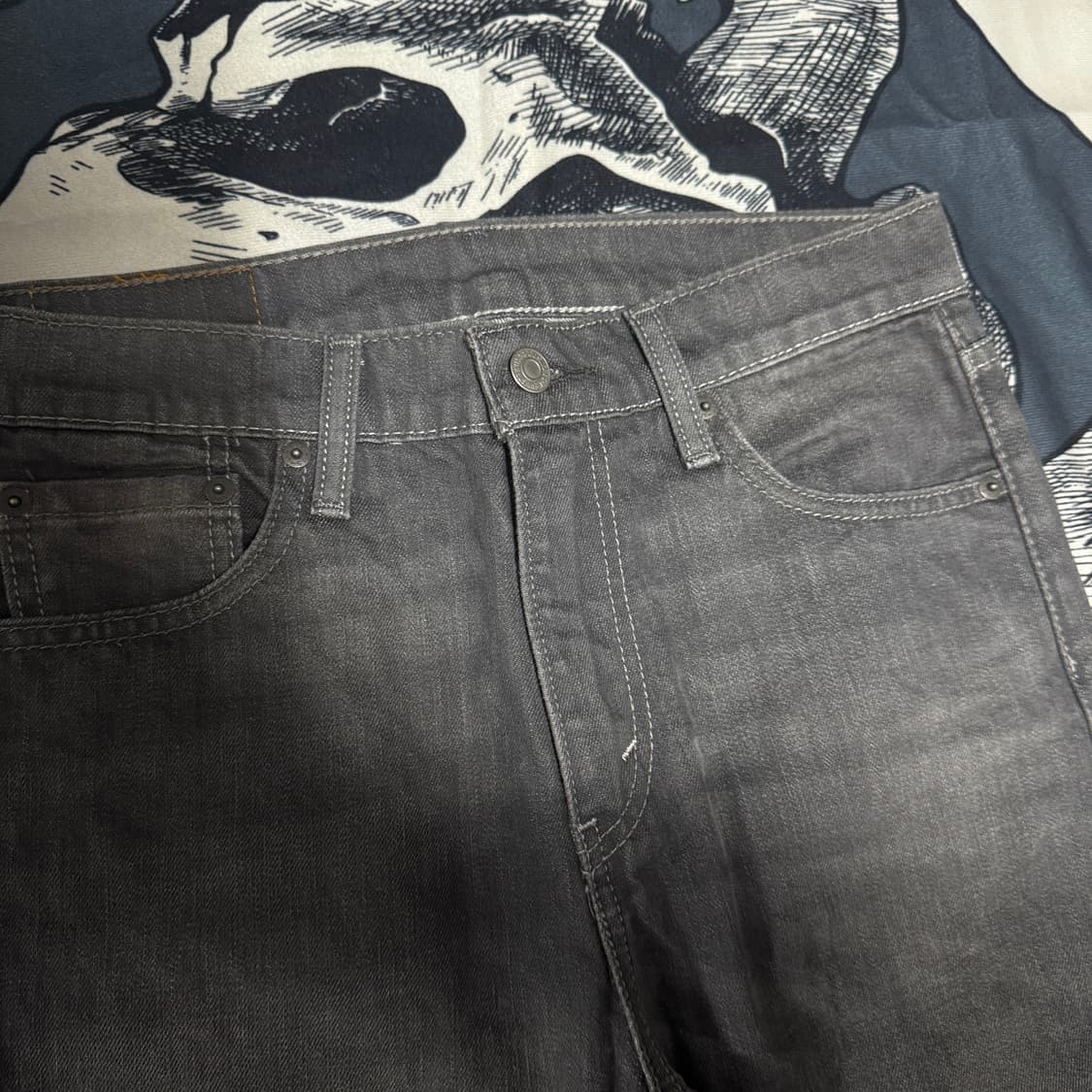 리바이스 510 흑청데님 W30 L34 사이즈  상품이미지3
