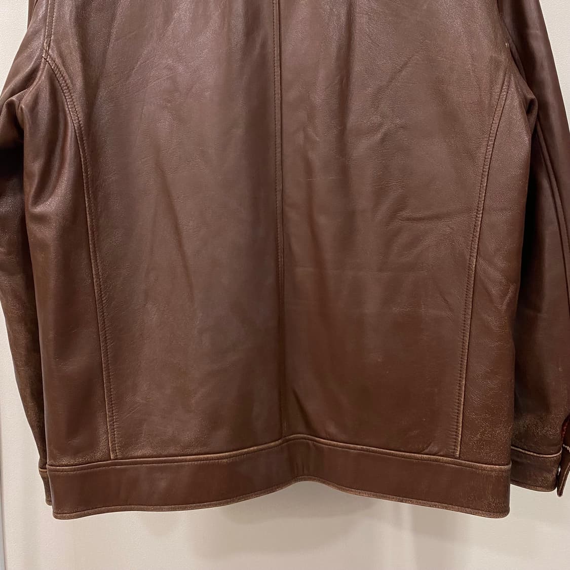 쉐비뇽 90s 양가죽 집업 자켓 상품이미지8