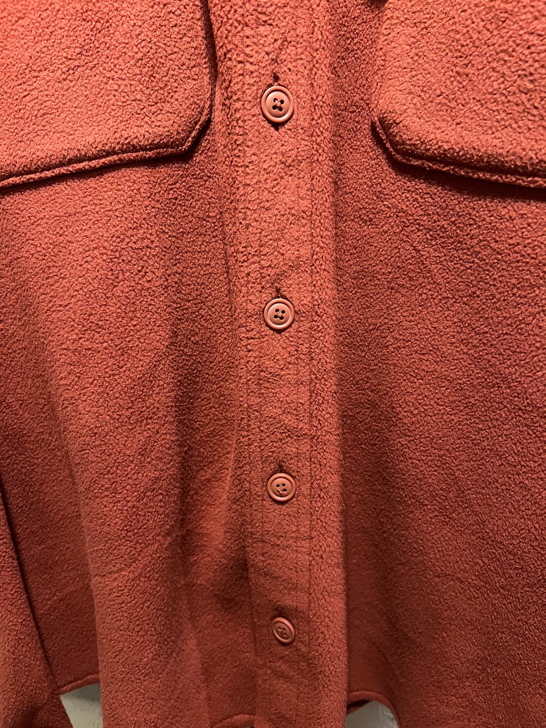 [XL]엘엘빈 USA 2포켓 레드 플리스 셔츠 상품이미지5