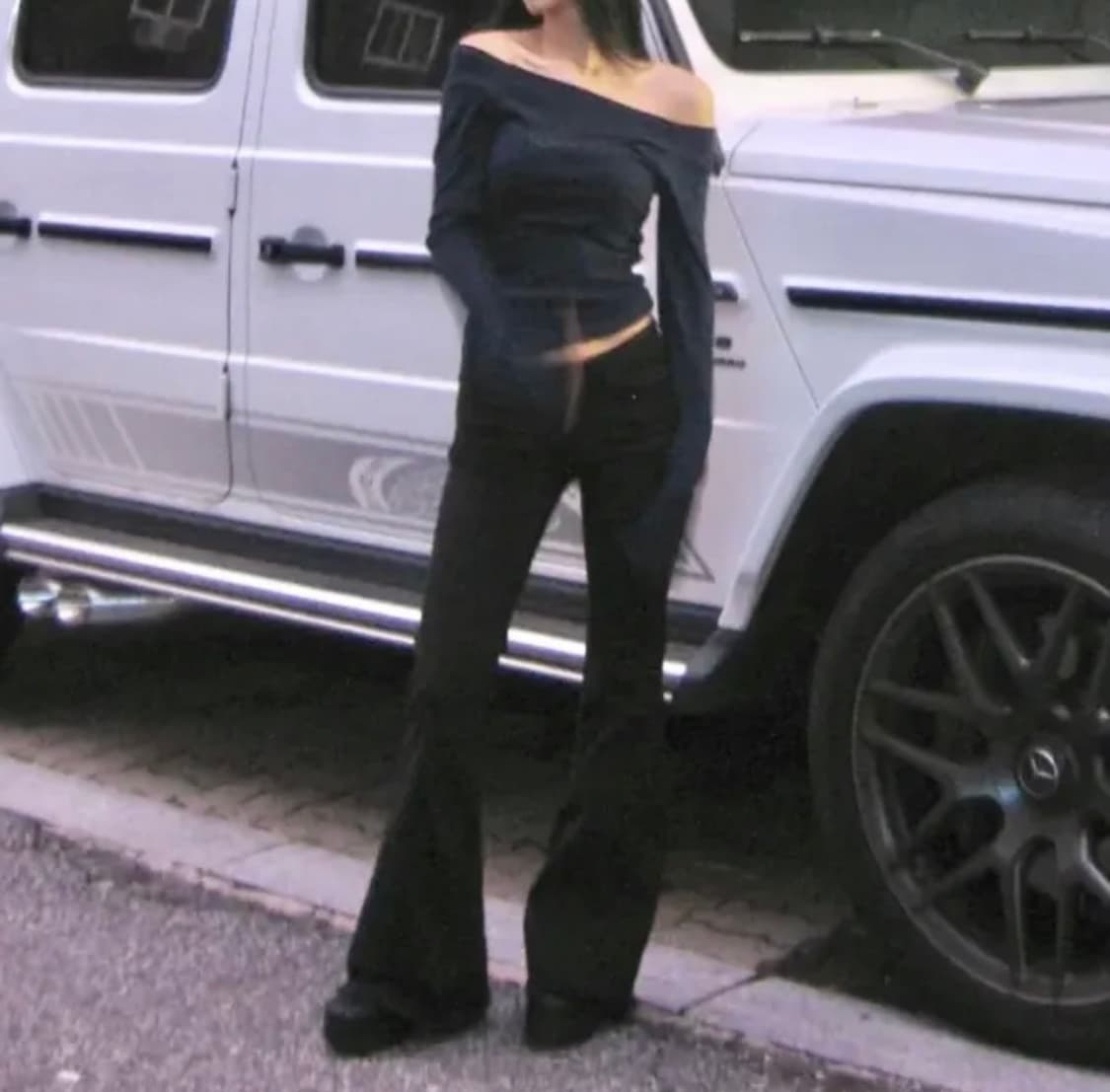 도프 oot 골반 셔링 부츠컷 팬츠  상품이미지1