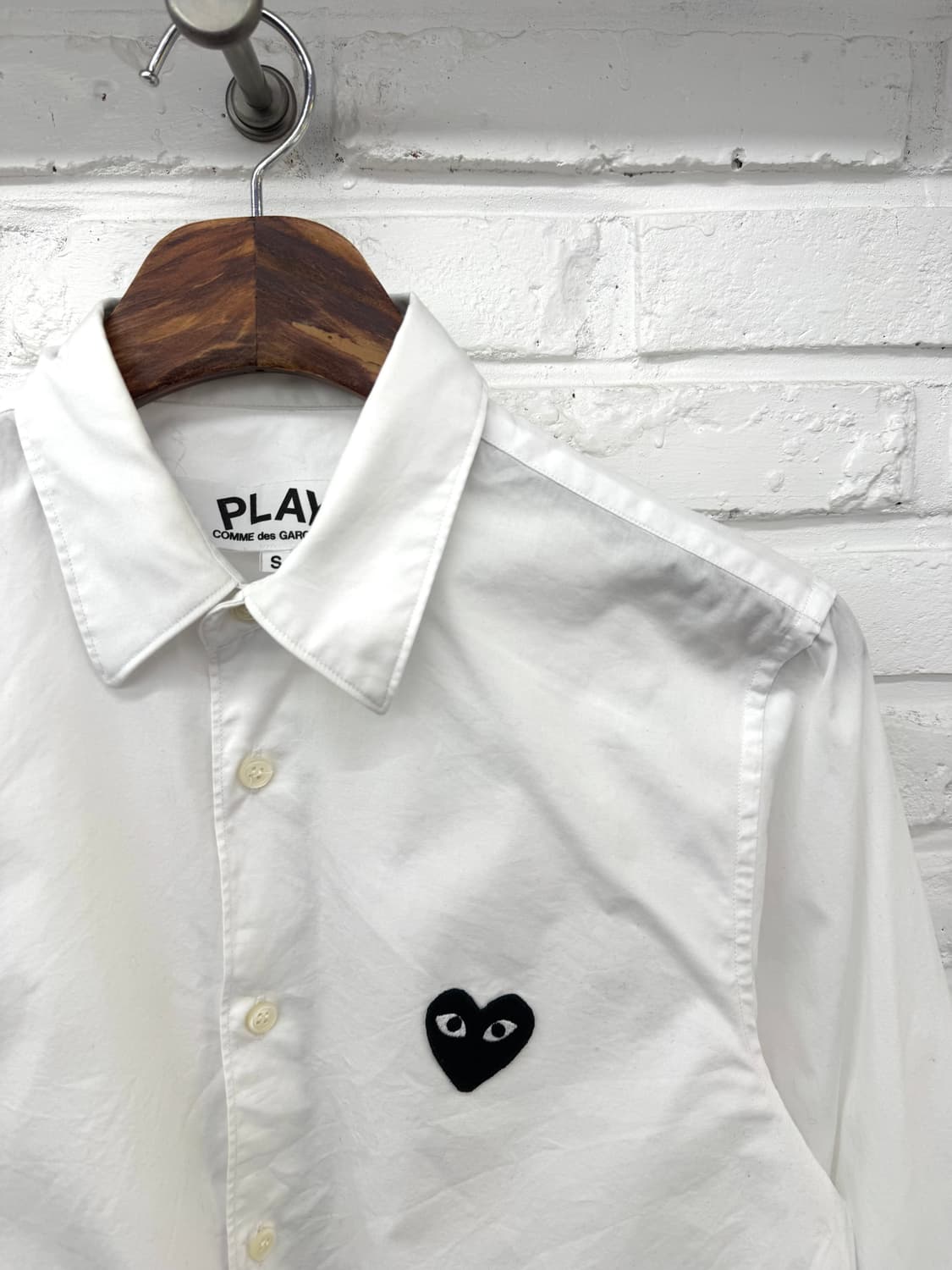 꼼데가르송 플레이 화이트 셔츠 상품이미지4
