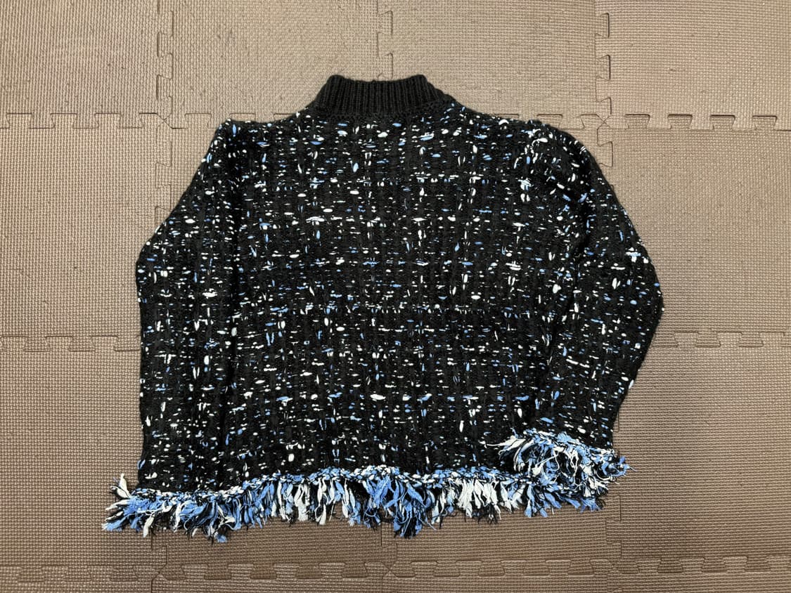 새제품 프린지 트위드 니트 가디건 상품이미지5