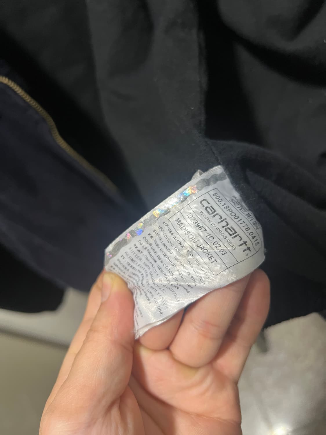 [M]칼하트 wip 메디슨 코듀로이 자켓 다크네이비 상품이미지4