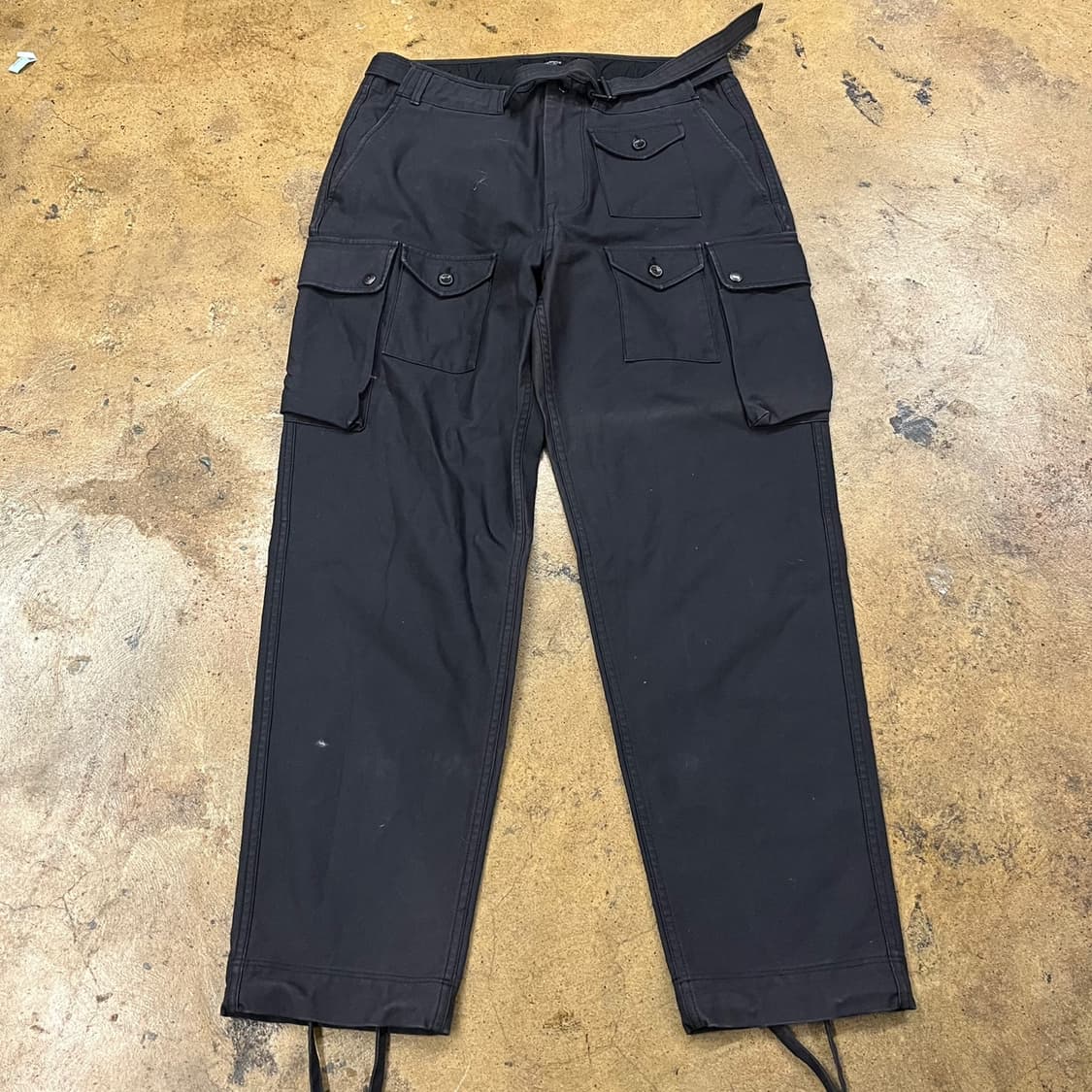 [정품/S] 이스트로그 Eastlogue 블랙 벨티드 카고 바지 b16 상품이미지2