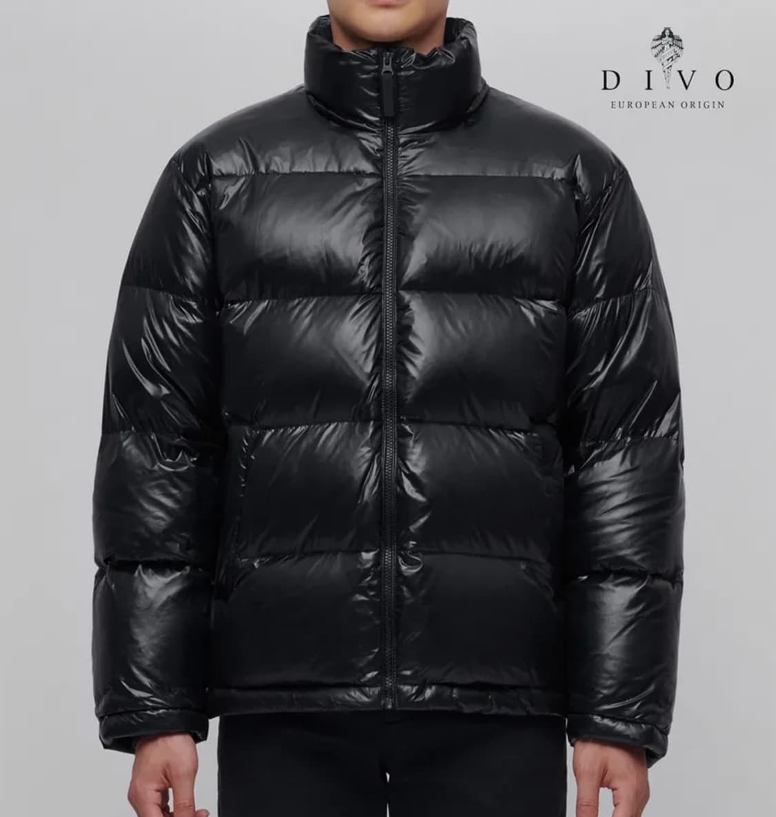 [L]무신사스탠다드 글로시 푸퍼 패딩/블랙/유광 상품이미지2