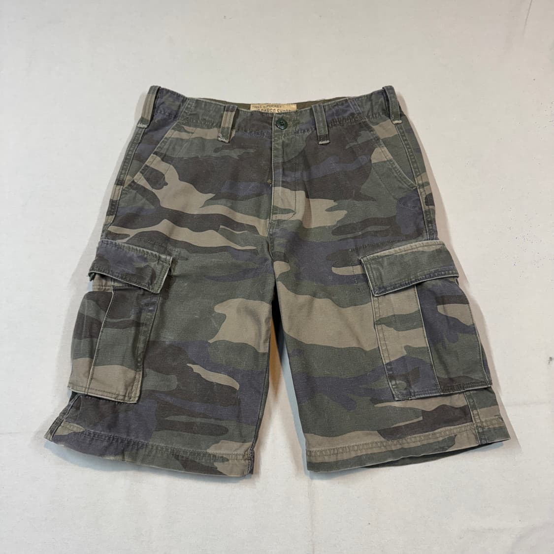 32inch) 빈티지 우드랜드 카모 카고 팬츠 반바지 버뮤다팬츠 상품이미지4