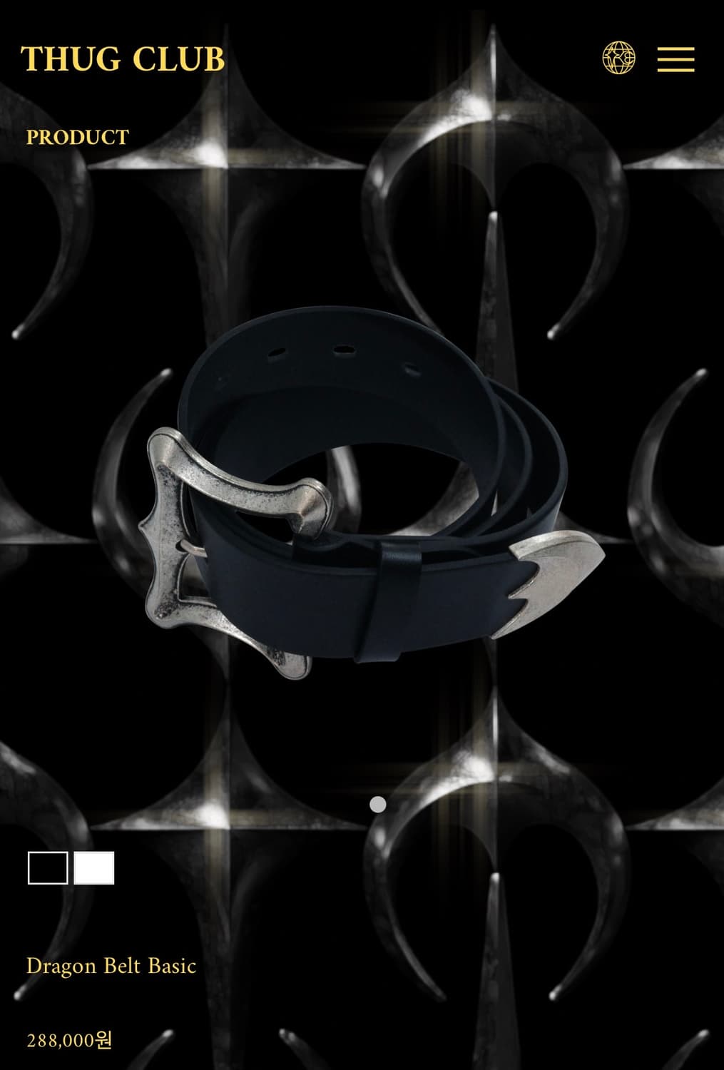 떠그클럽 벨트 Dragon basic 벨트 상품이미지1