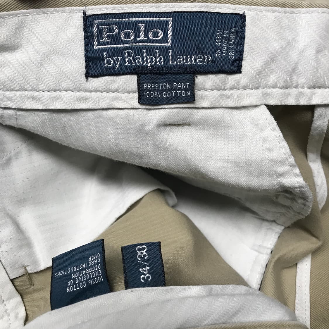 폴로 랄프로렌 베이지 치노 팬츠 34/30 상품이미지6