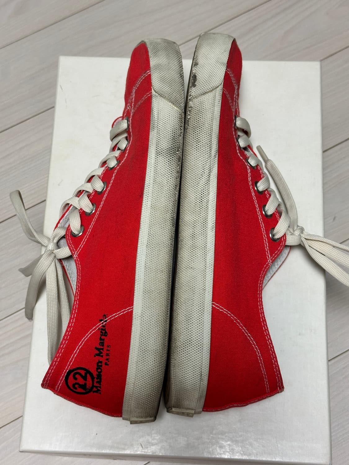 마르지엘라 타비 스니커즈 레드 43 상품이미지3