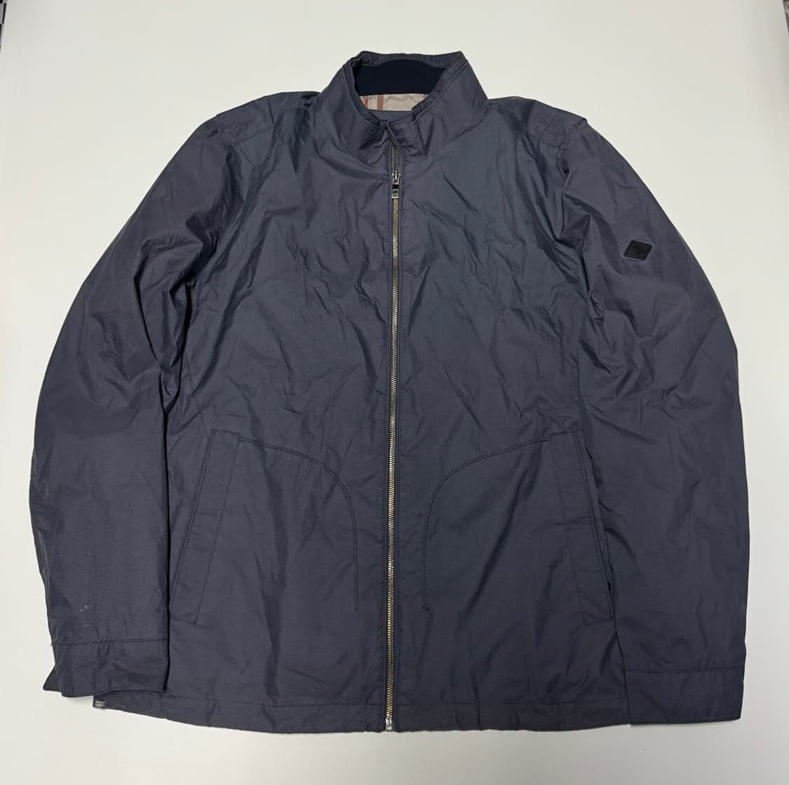 정품 닥스 daks 골프 나일론 체크 바람막이 자켓 XL 네이비 상품이미지1