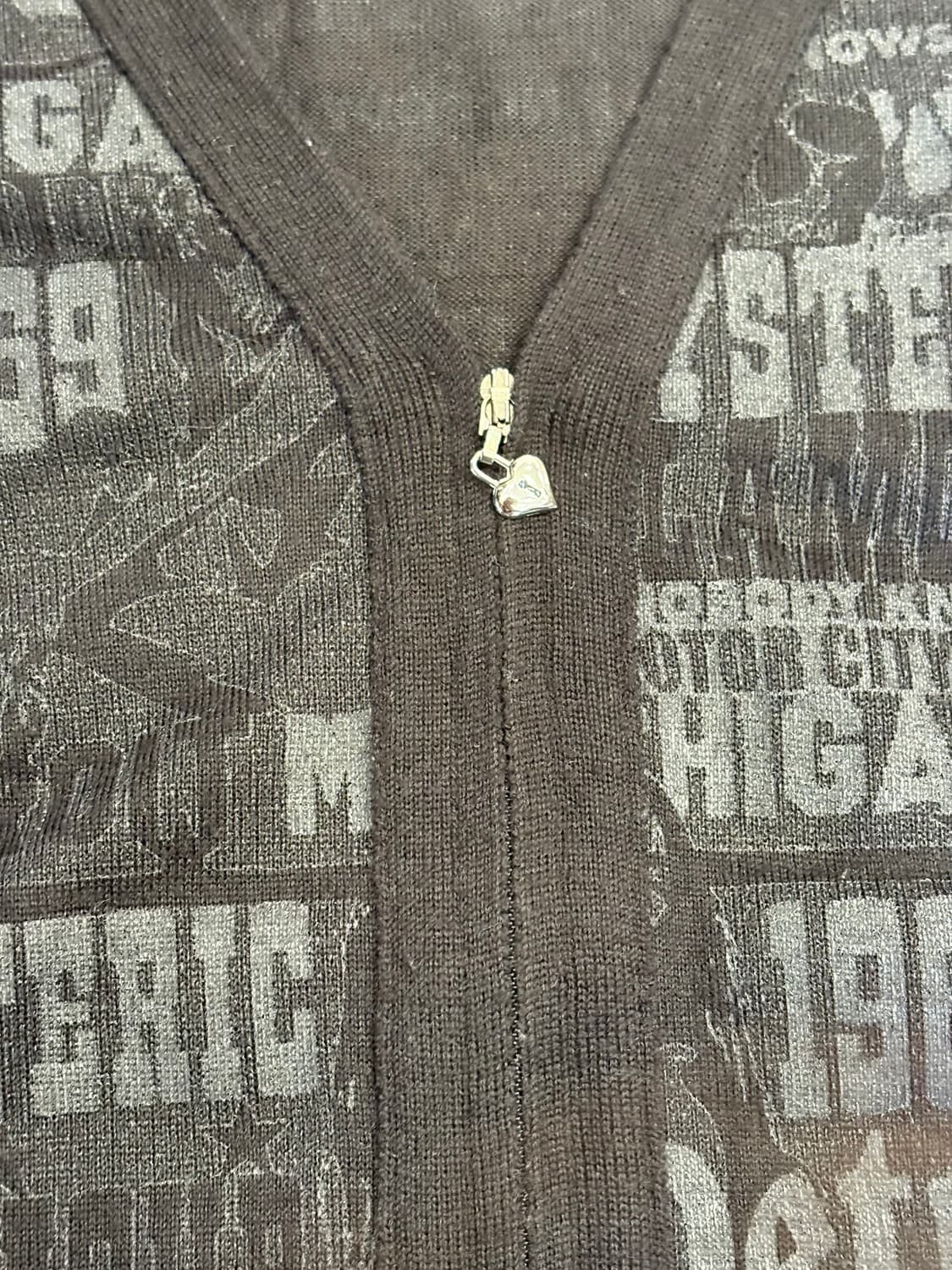 히스테릭글래머 히스걸 블랙 하트 글리터 집업 상품이미지9