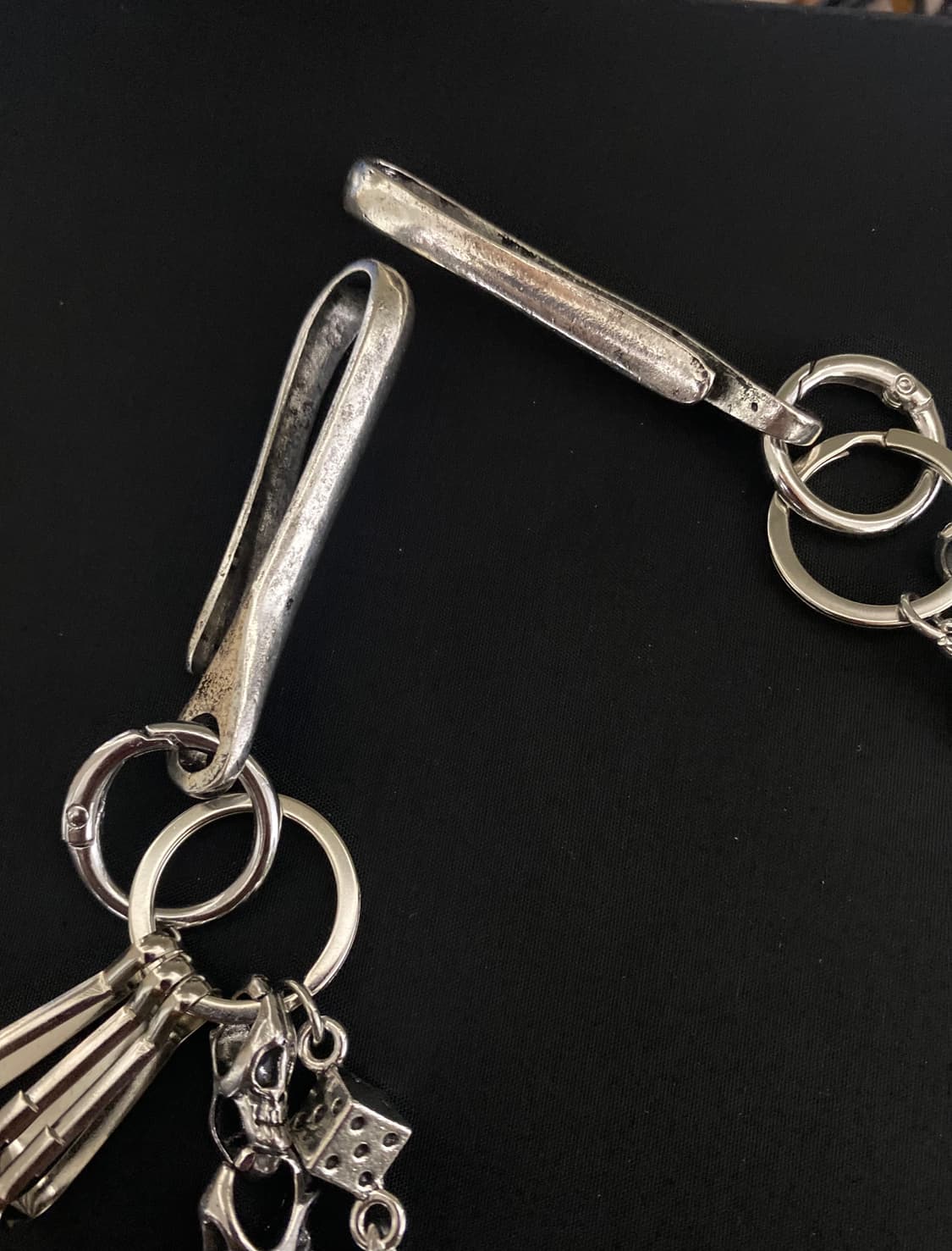 빈티지 다이스&스컬 팬츠 체인 상품이미지2