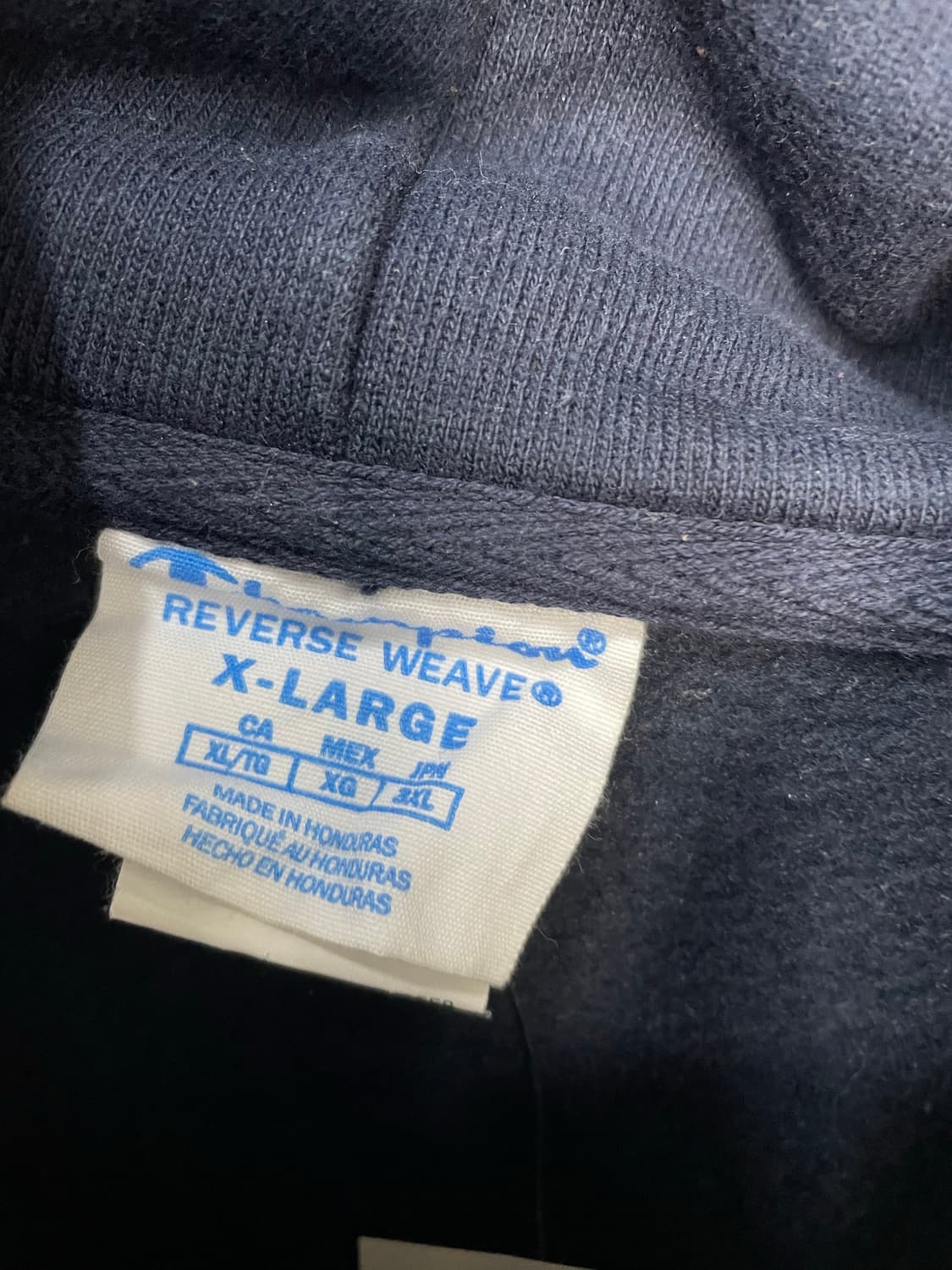 챔피온 리버스 위브 네이비 후드집업 H1352 상품이미지6