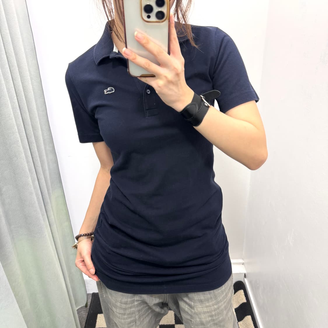 라코스테 네이비 카라 반팔원피스 상품이미지2