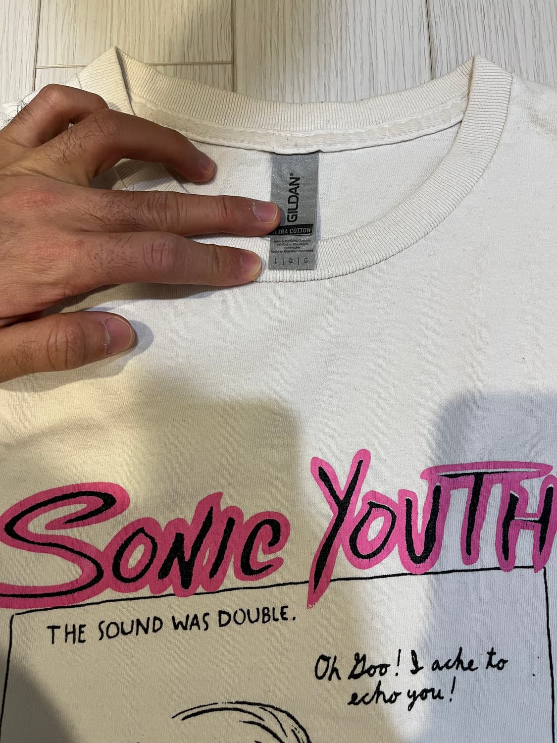빈티지 소닉유스 티셔츠 리프린트 L 상품이미지2
