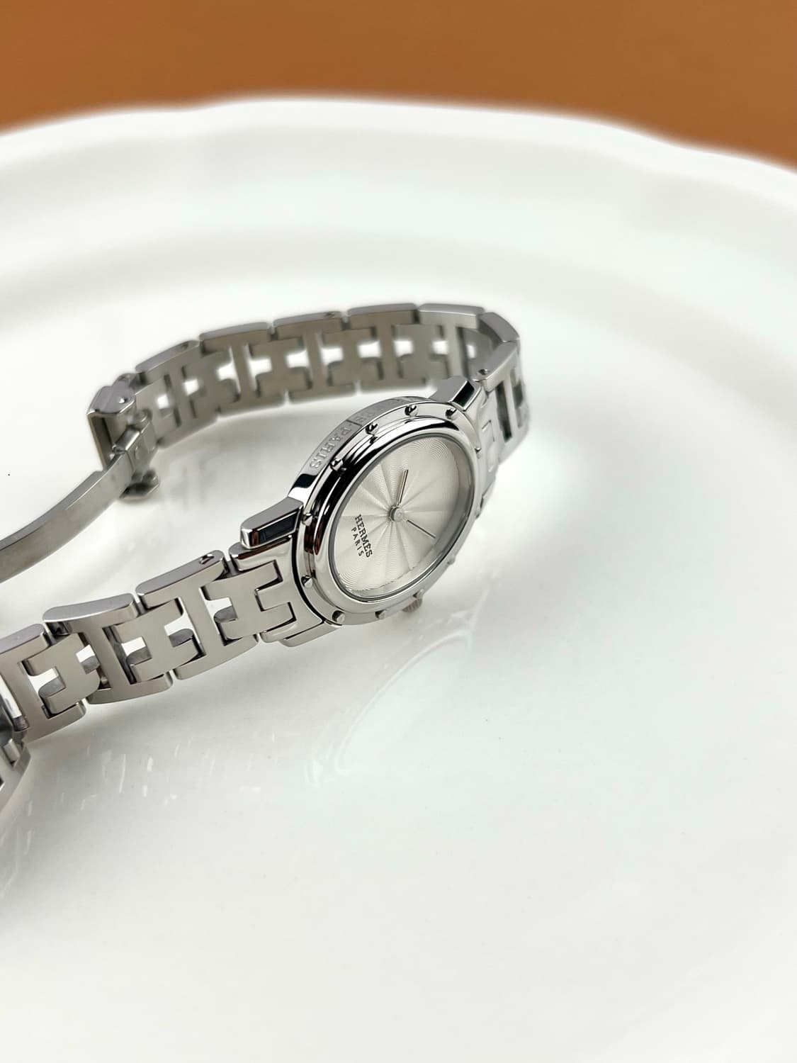 HERMES clipper oval steel watch 상품이미지5