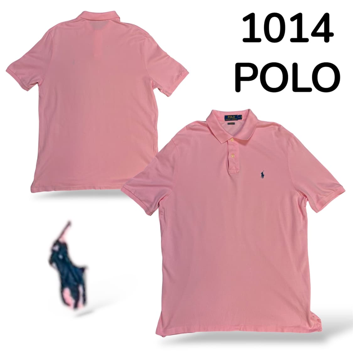 폴로 스몰 로고 카라 PK 반팔티 핑크 L 클래식핏  상품이미지1