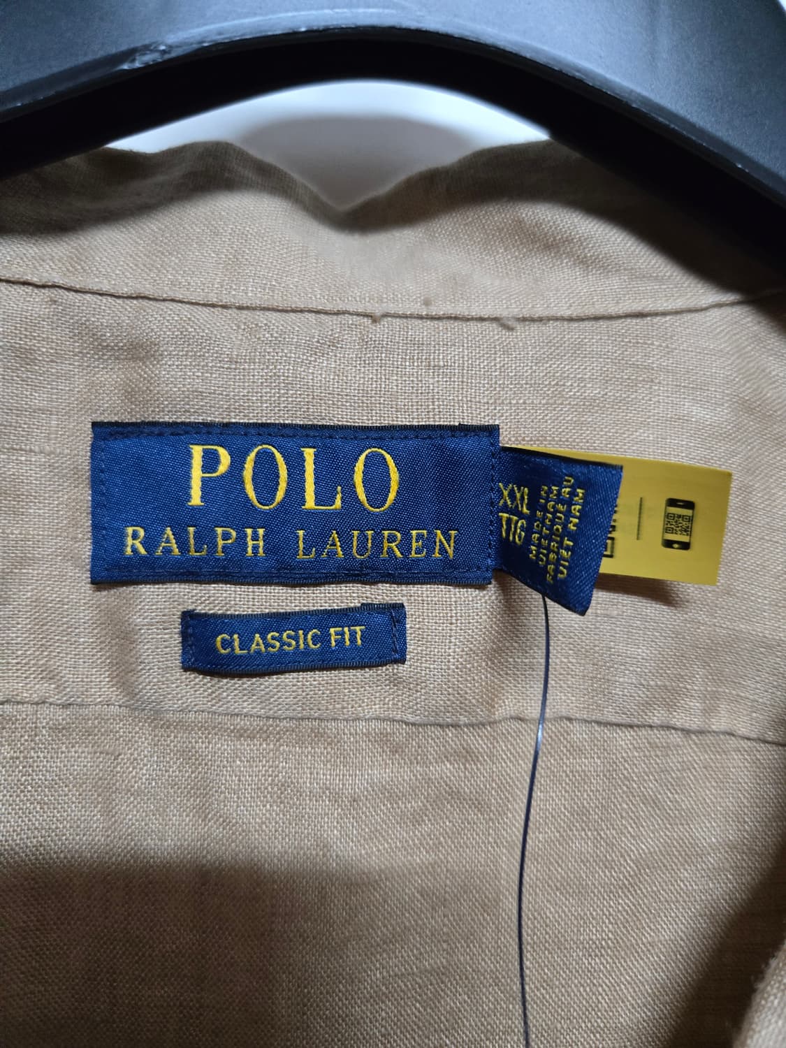 폴로 랄프로렌 남성 빅사이즈 큐알정품  린넨 반팔셔츠(새상품) 상품이미지7