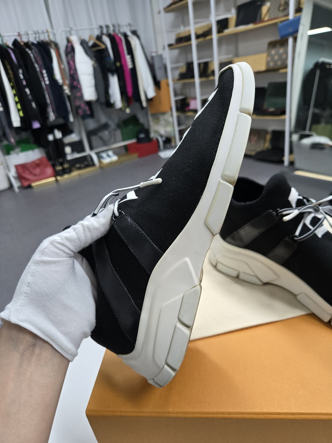 [A급컨디션]프라다 니트 스니커즈 상품이미지2