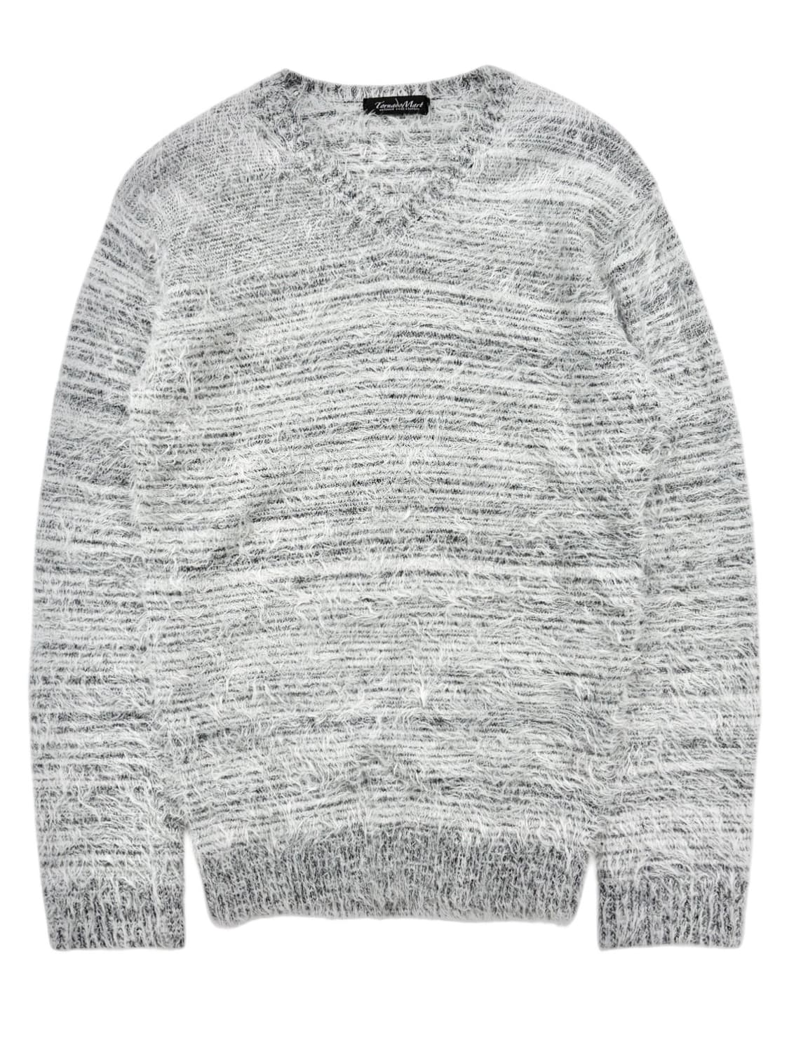 토네이도 마트 스트라이프 브이넥 니트 상품이미지2