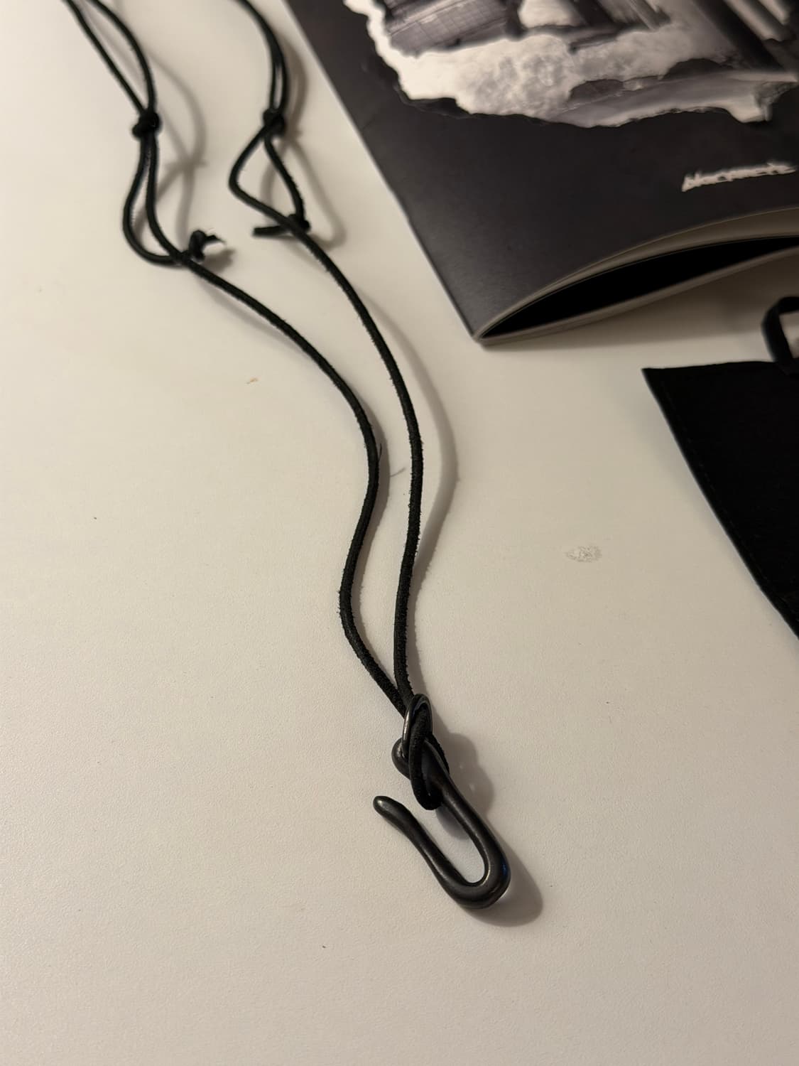 블랙멀 목걸이 새상품 상품이미지2