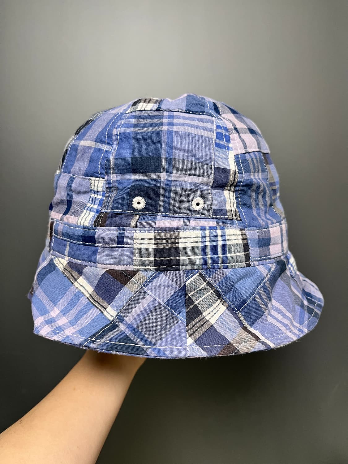 L) 이스트로그 패치워크 버킷햇 블루 판매. 상품이미지2