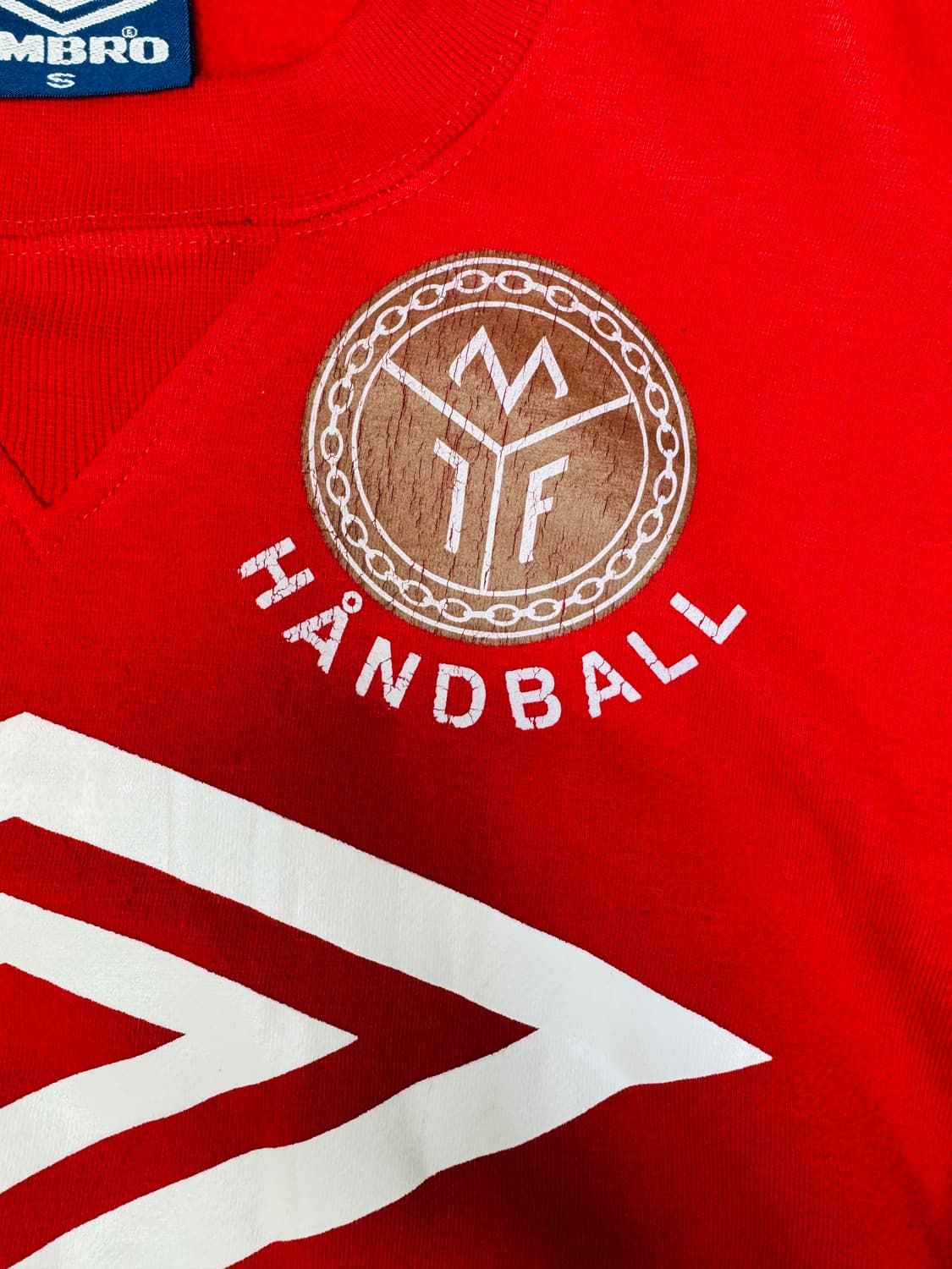 빈티지 90s 엄브로 노르웨이 므존달렌 핸드볼 클럽 스웻 맨투맨 S 상품이미지3